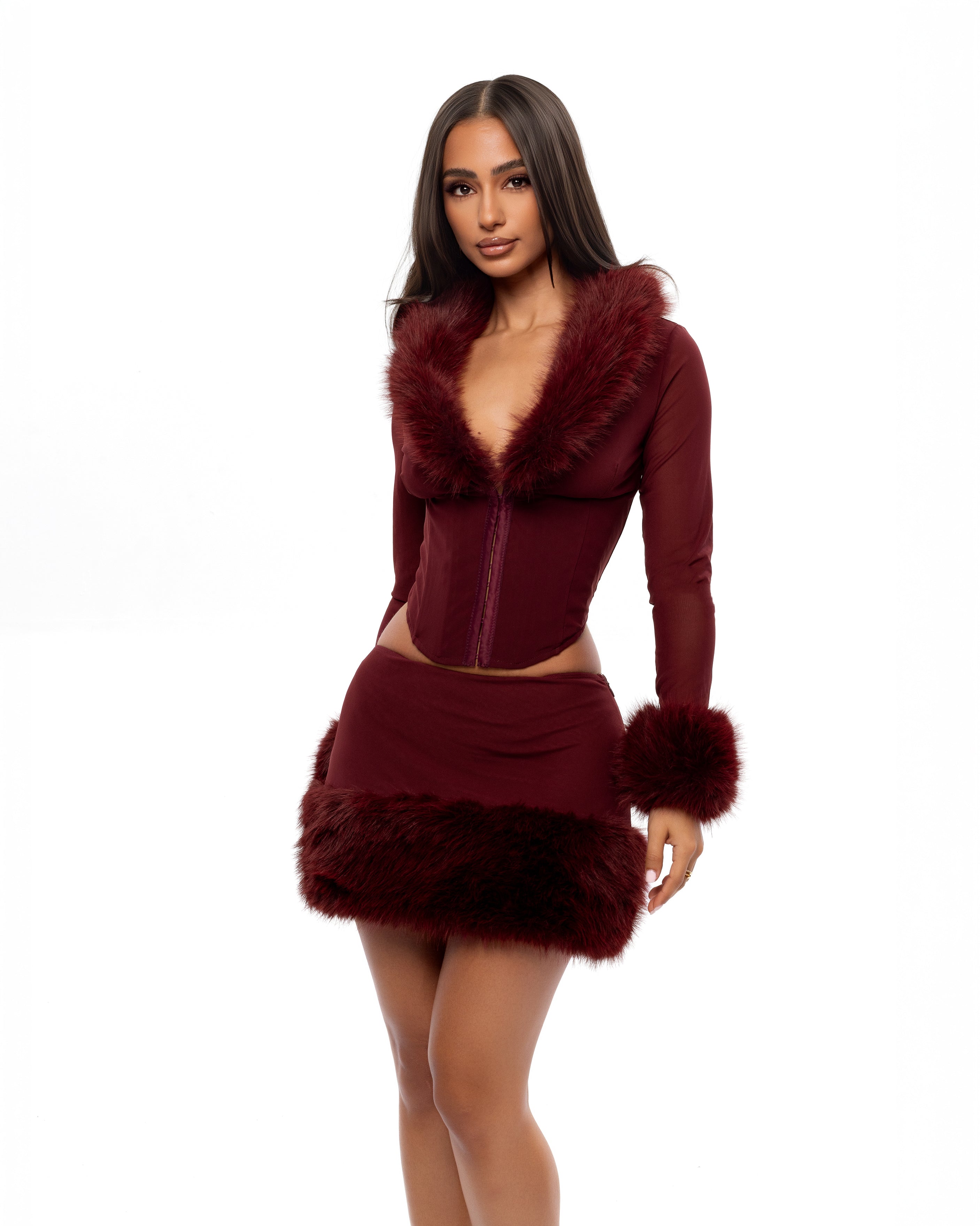 "DOLCE" Top - Burgundy