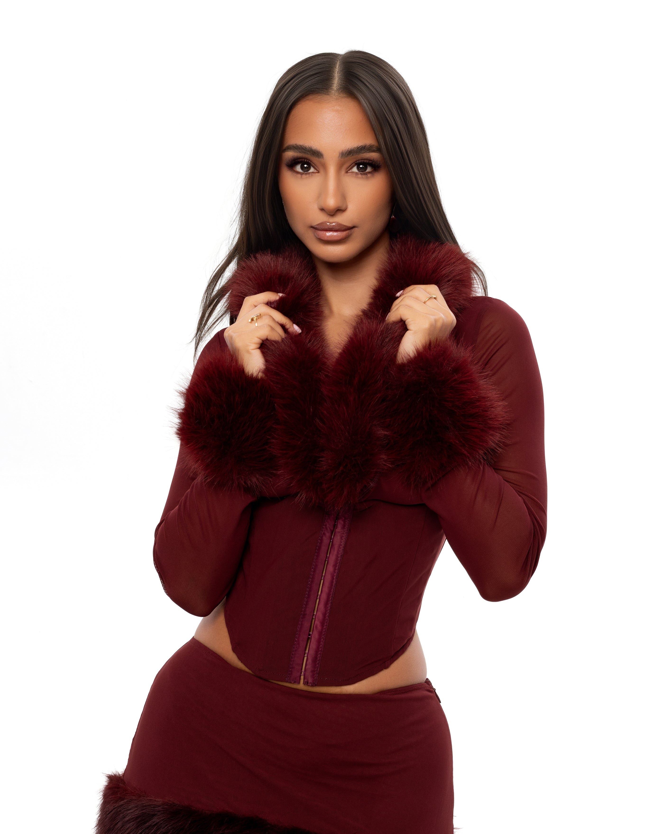 "DOLCE" Top - Burgundy