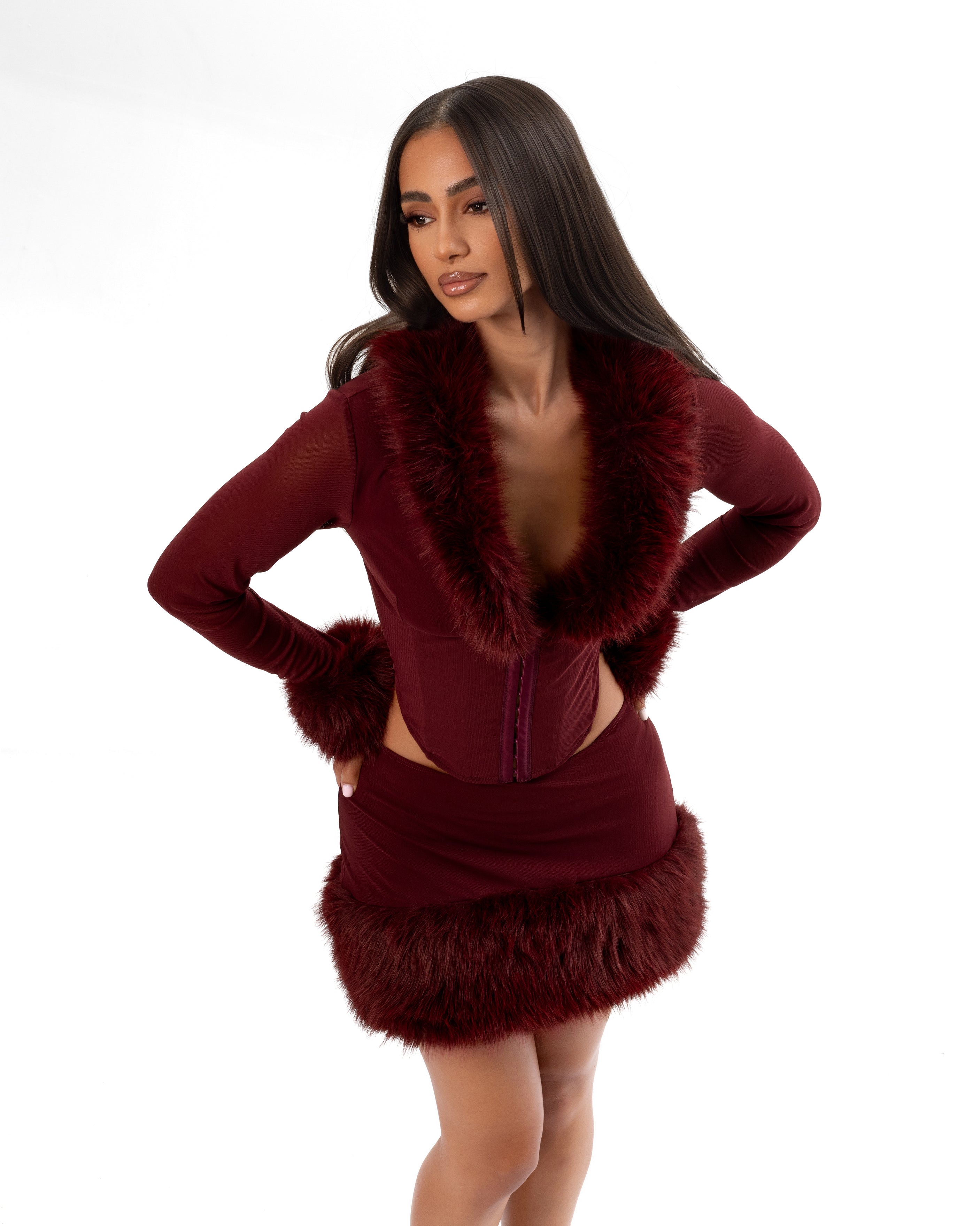 "DOLCE" Top - Burgundy