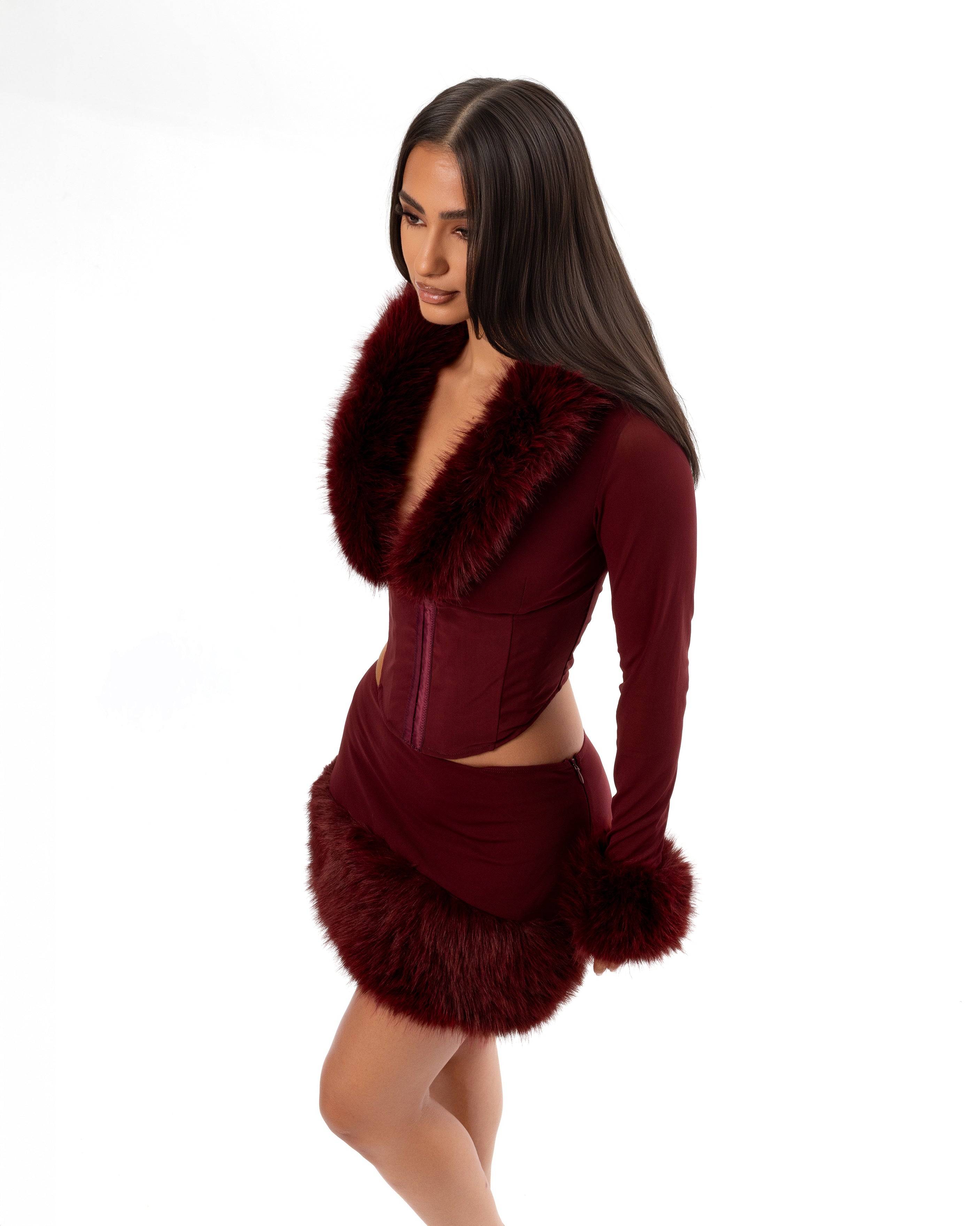 "DOLCE" Top - Burgundy