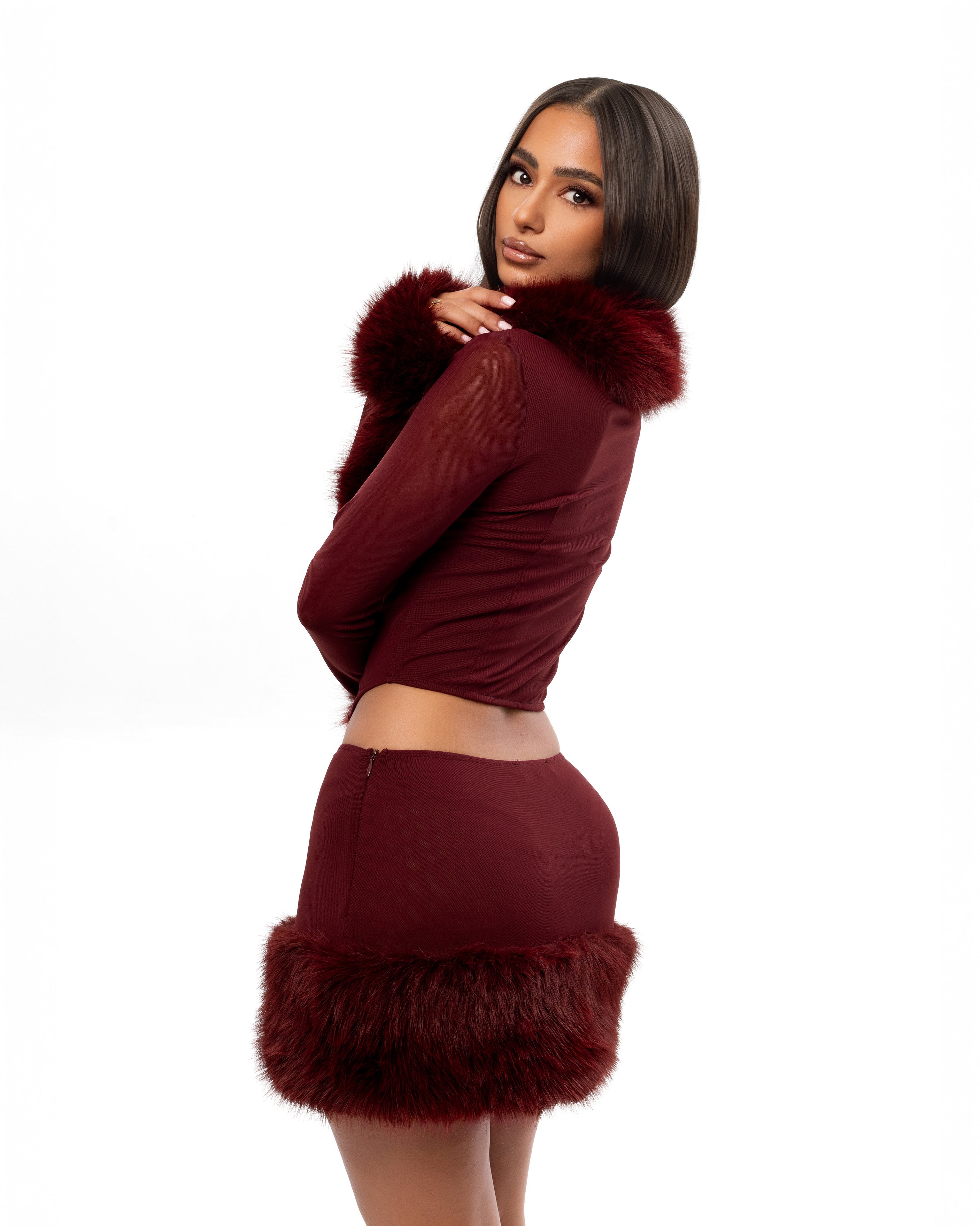"DOLCE" Top - Burgundy