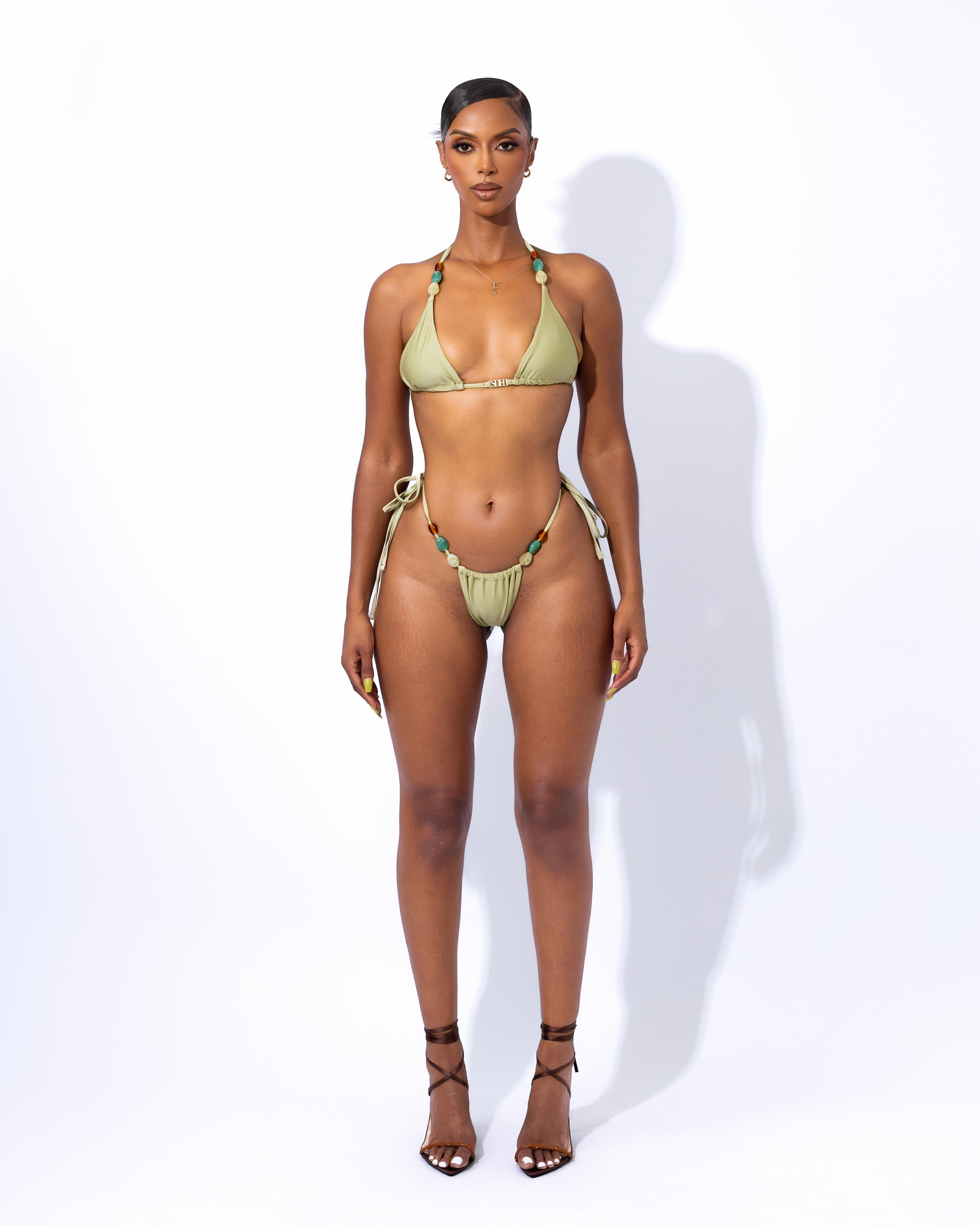 "EVELYN" Bikini Top - Sage Green
