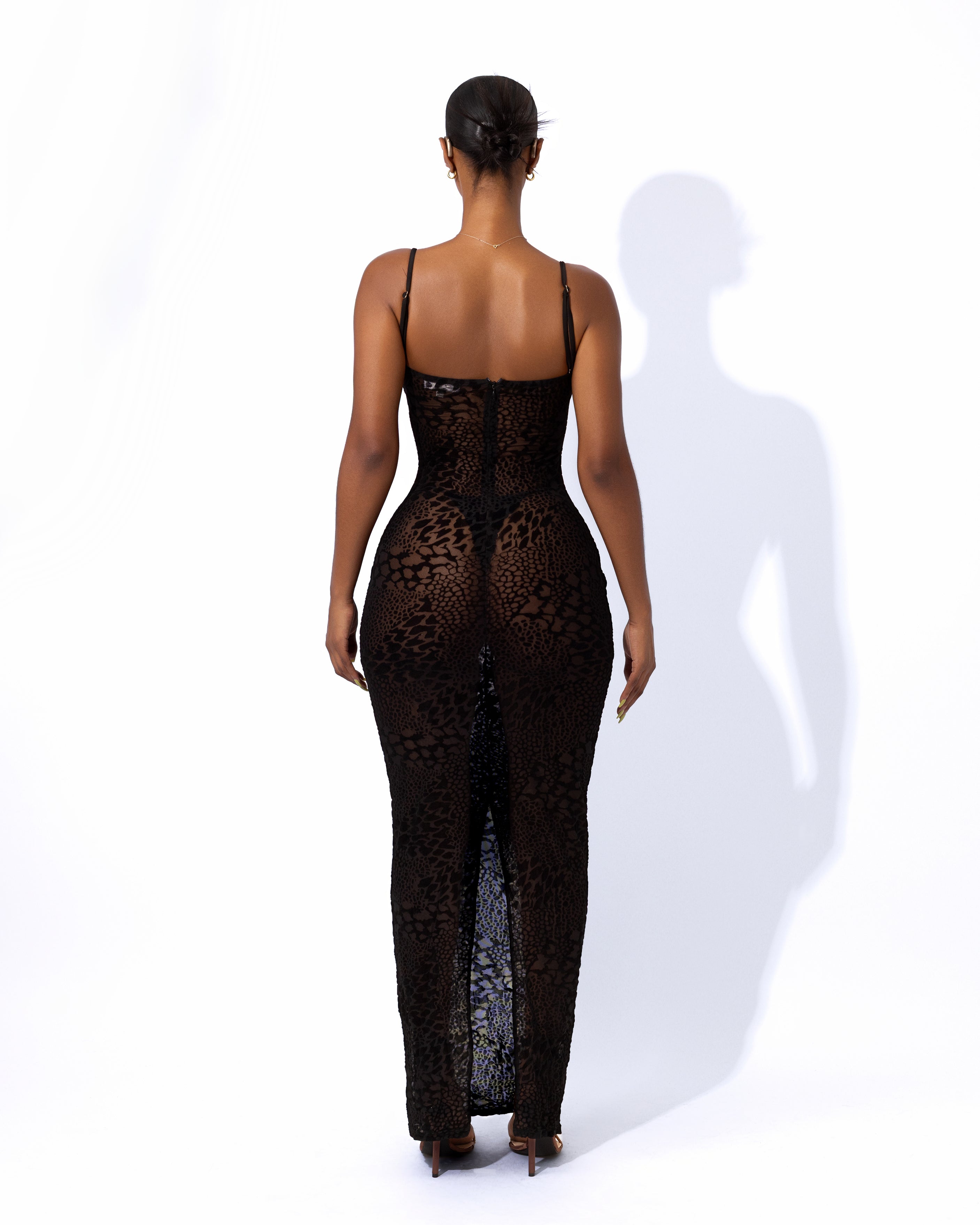 "FAZED" Maxi Dress - Black