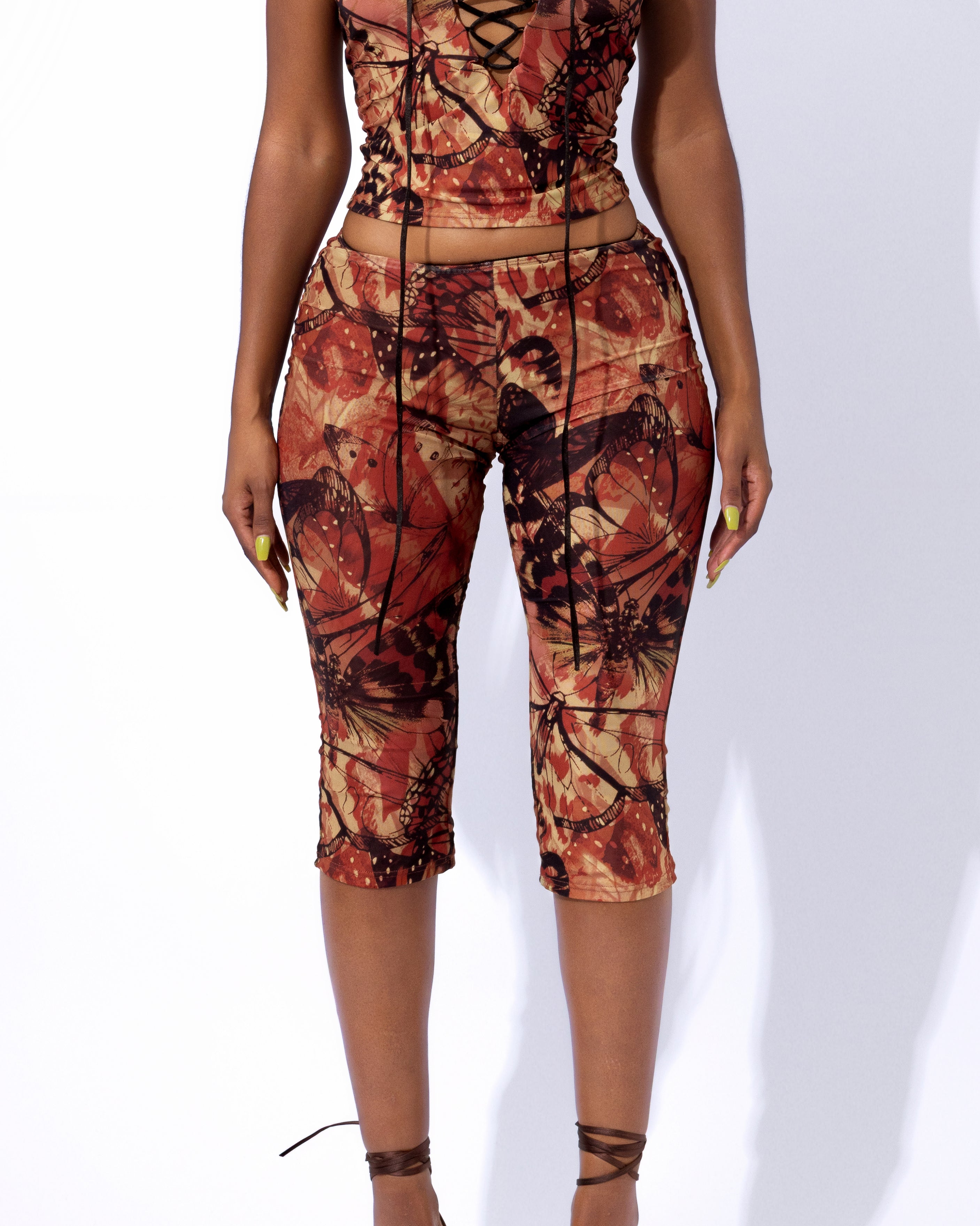 "LOLAH" Capri Trousers - Multi