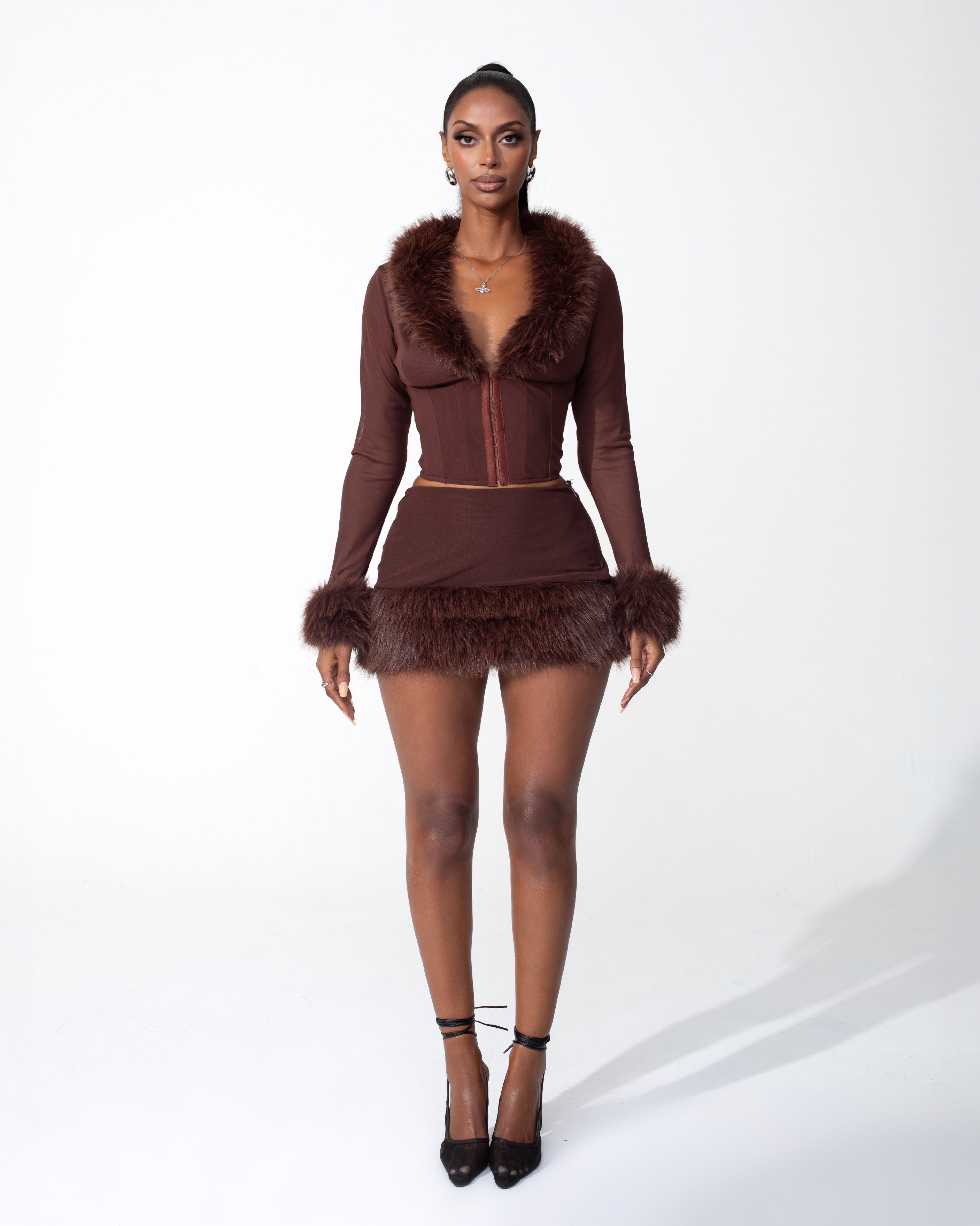 "DOLCE" Top - Brown