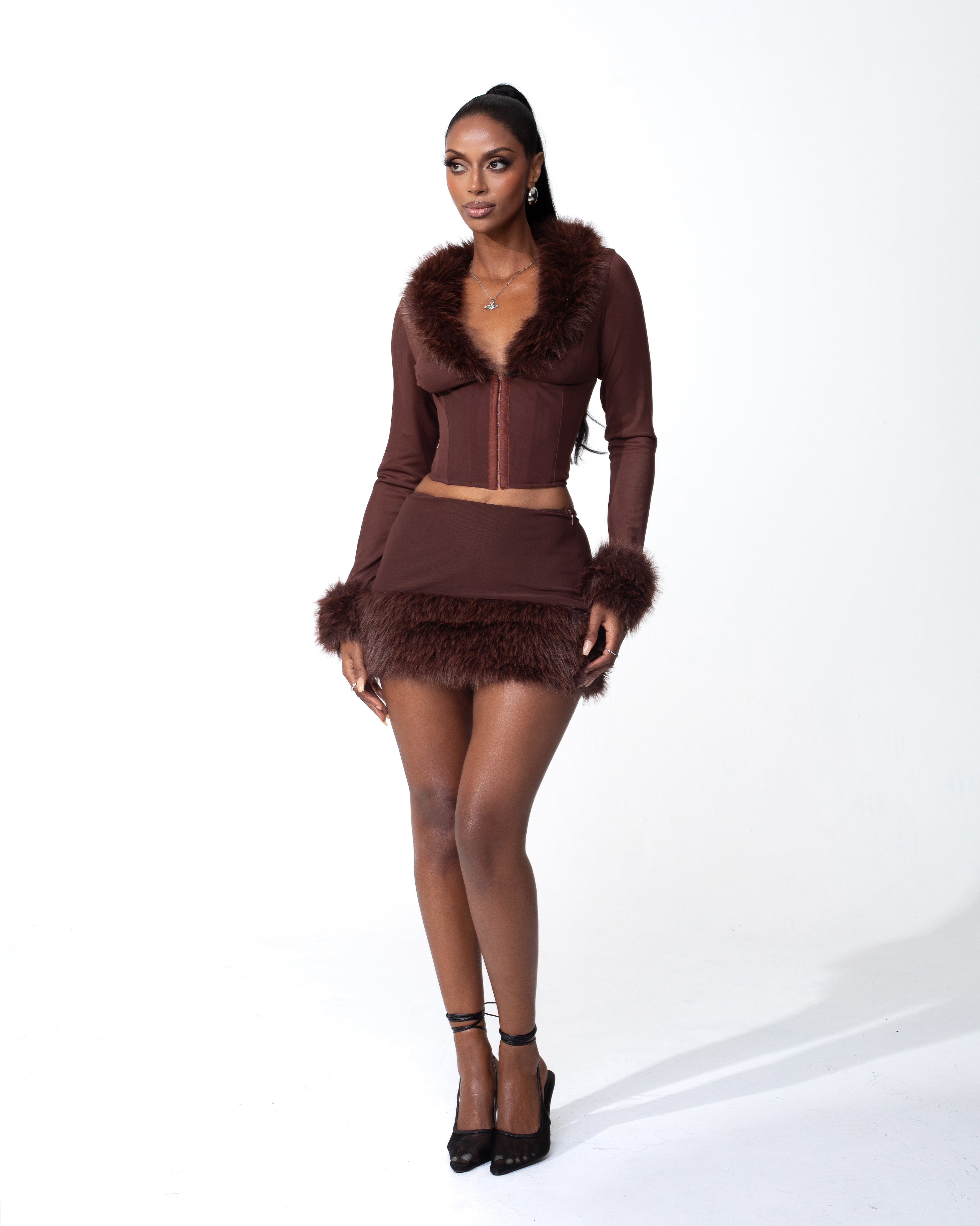 "DOLCE" Top - Brown
