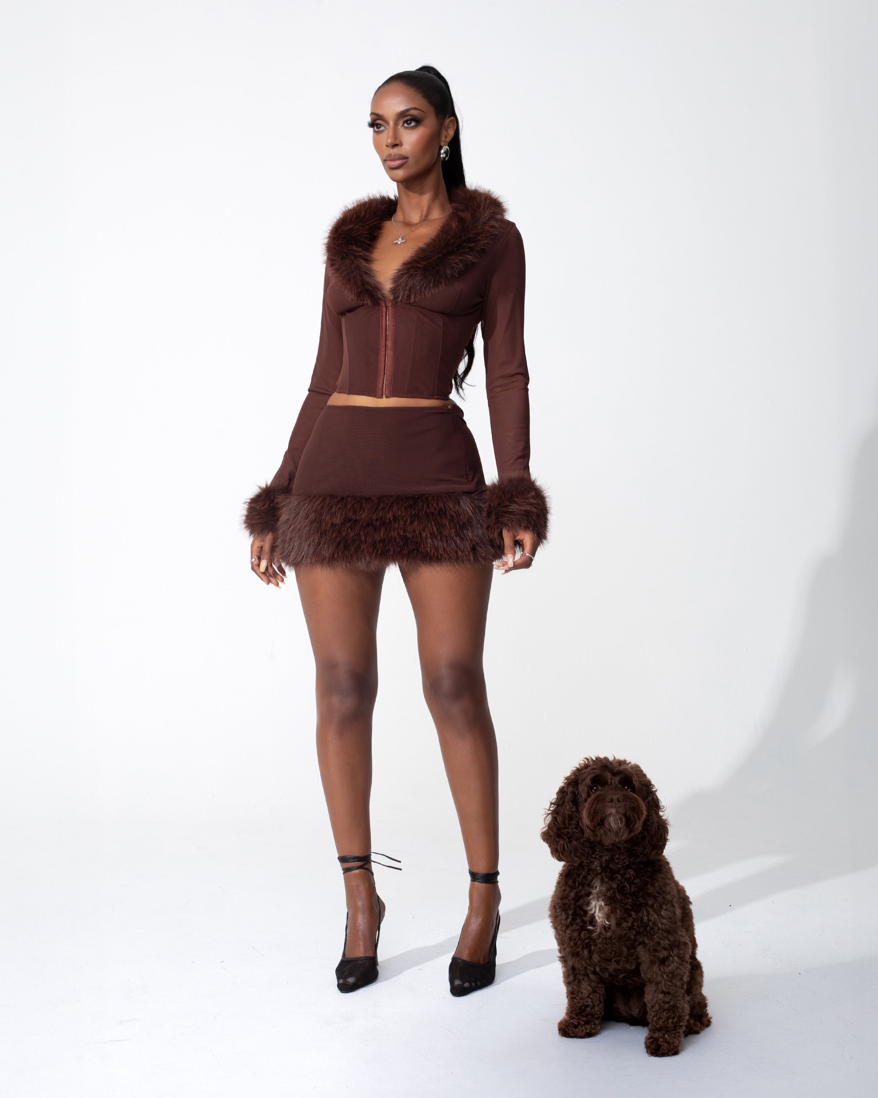 "DOLCE" Top - Brown
