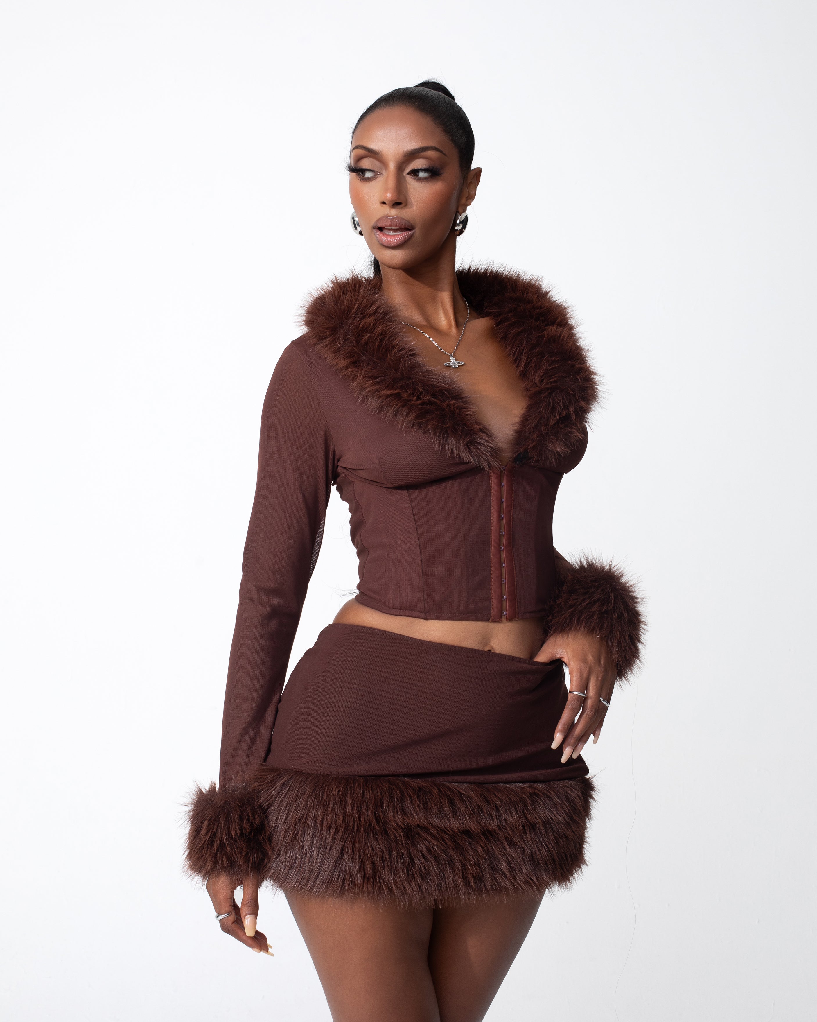 "DOLCE" Top - Brown