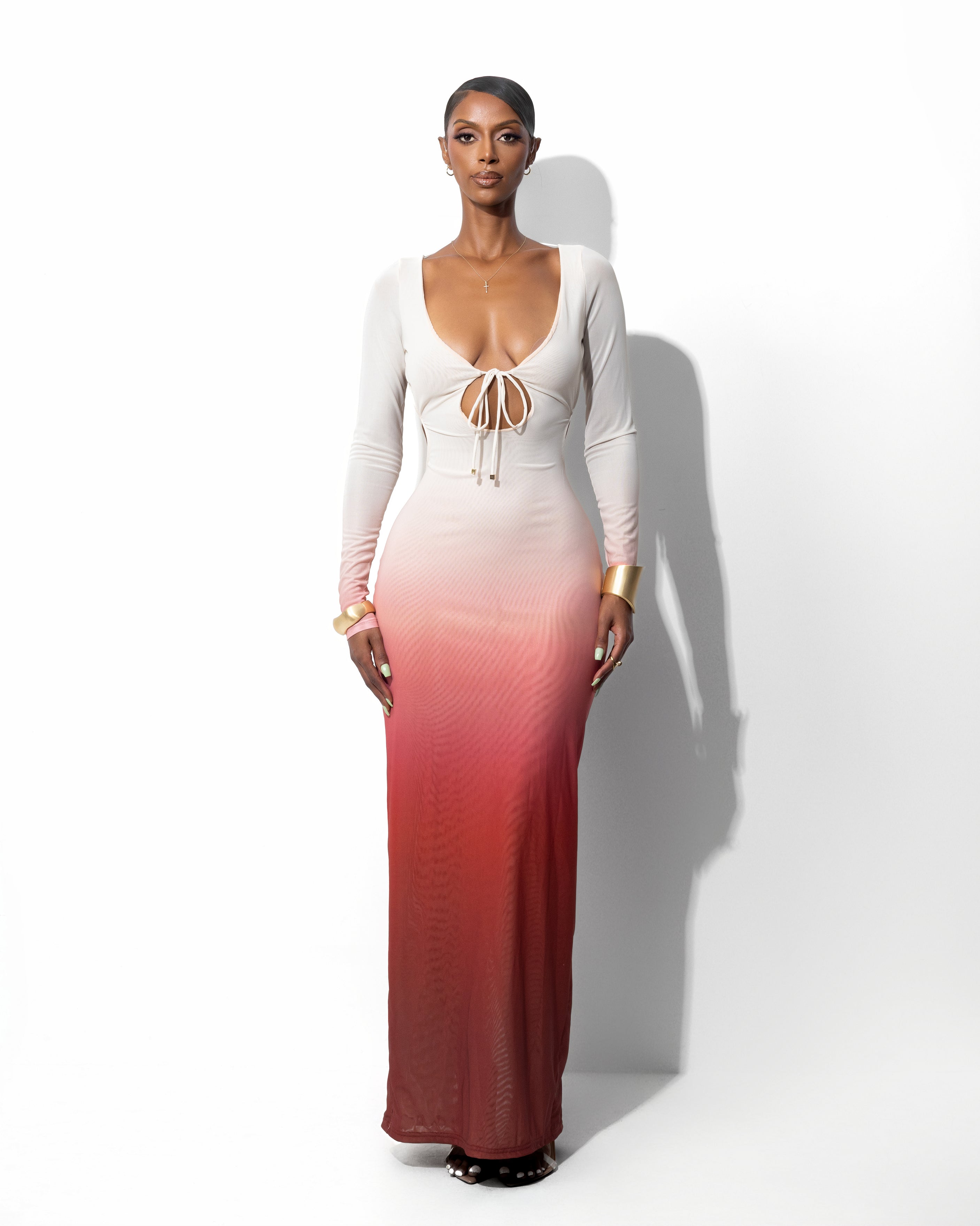 "ETERNAL" Maxi Dress - Burgundy