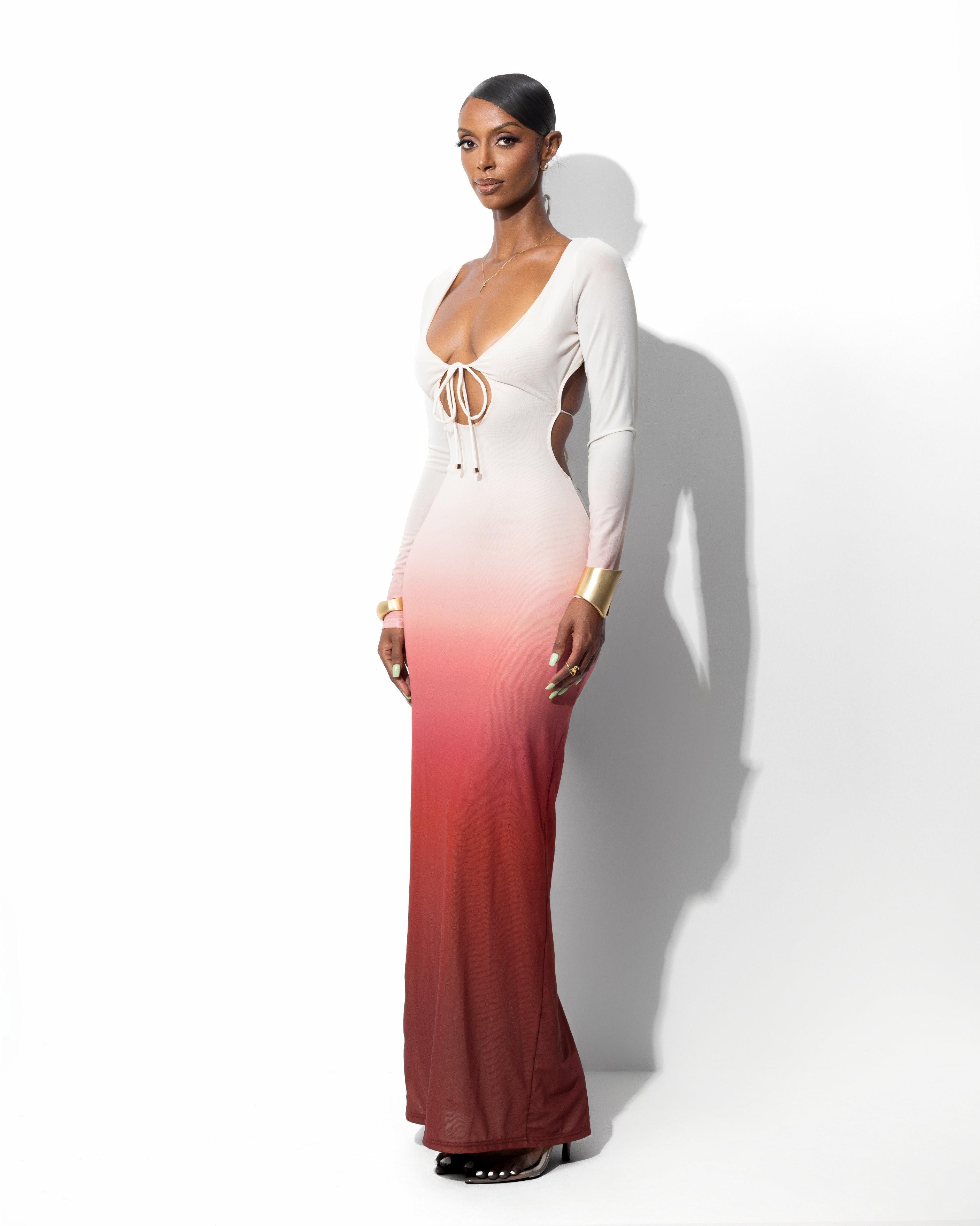 "ETERNAL" Maxi Dress - Burgundy
