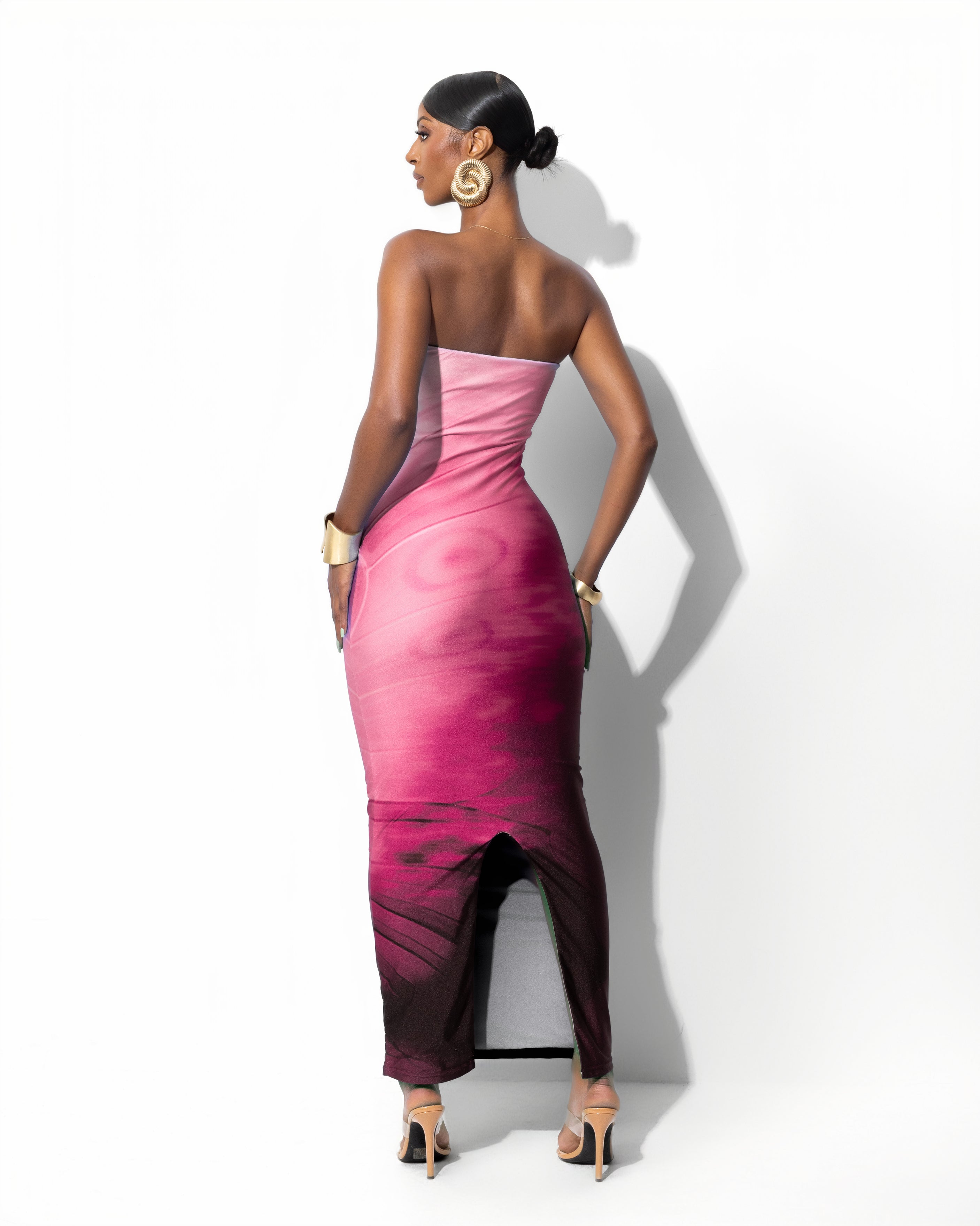 "FORTUNE" Midi Dress - Pink