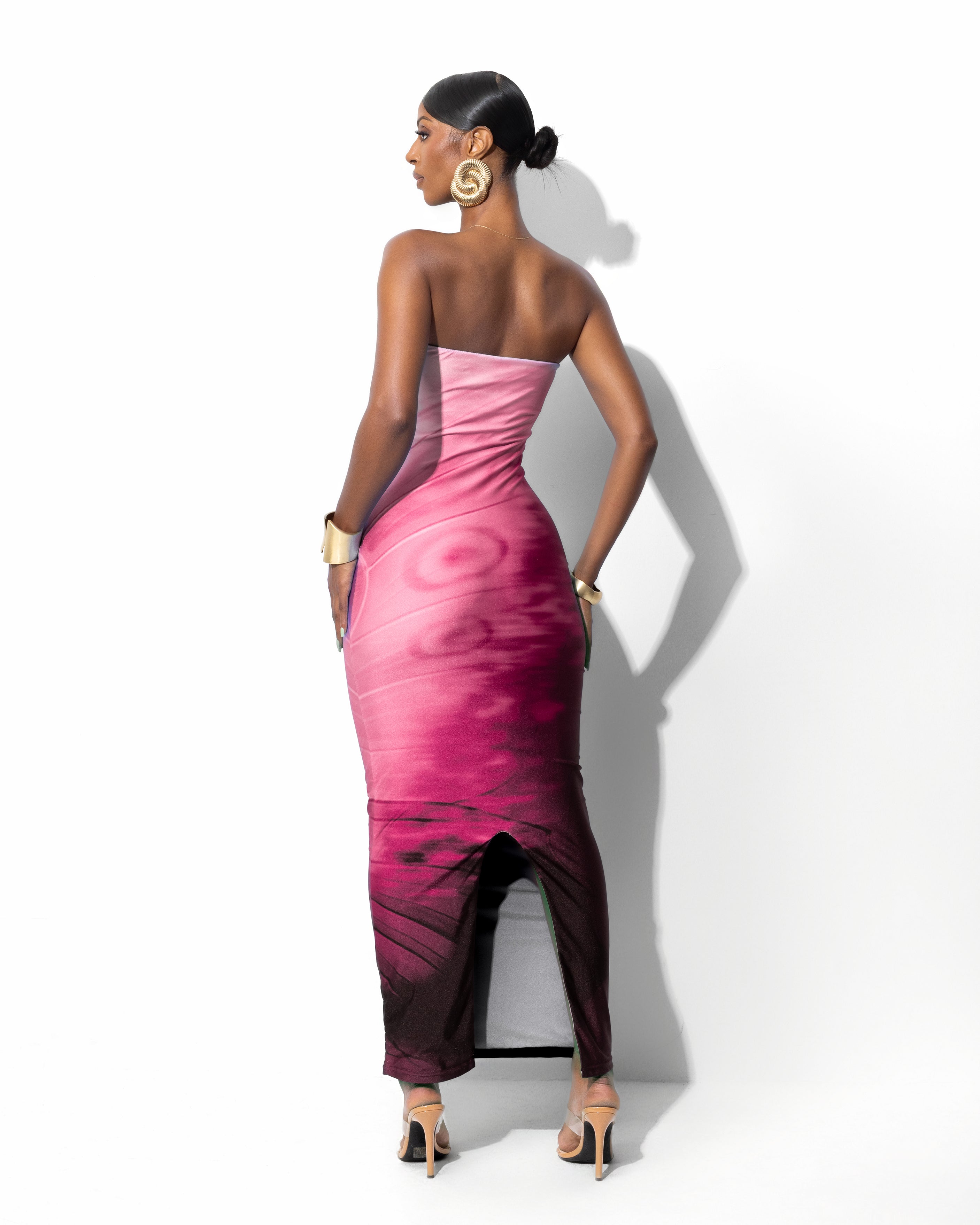 "FORTUNE" Midi Dress - Pink