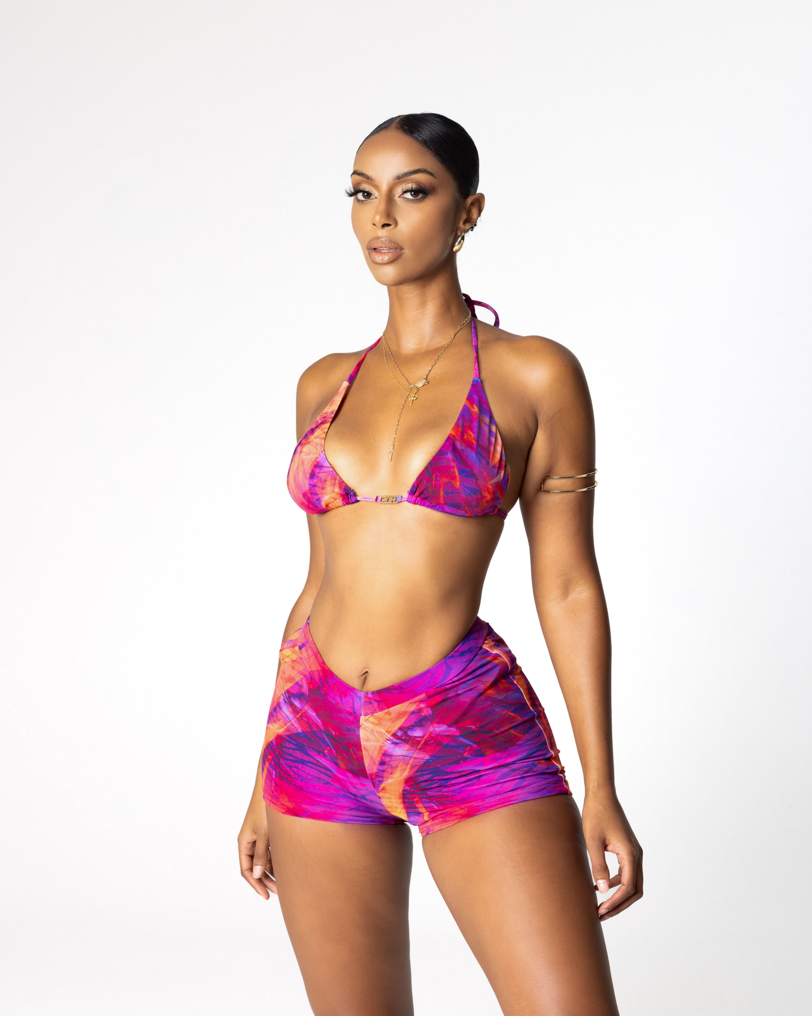 "HITCH" Shorts - Pink Multi