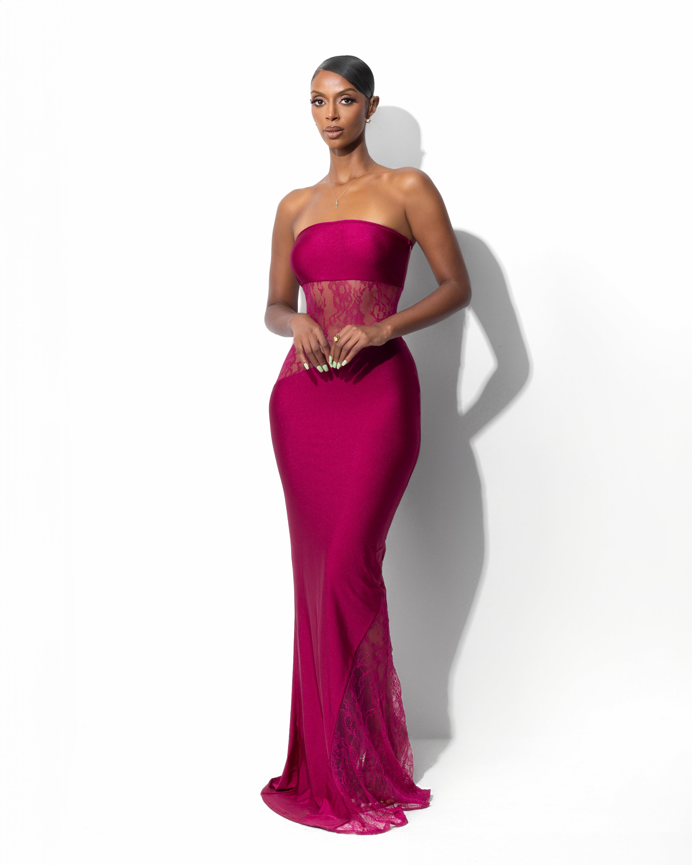 "PERRY" Maxi Dress - Berry