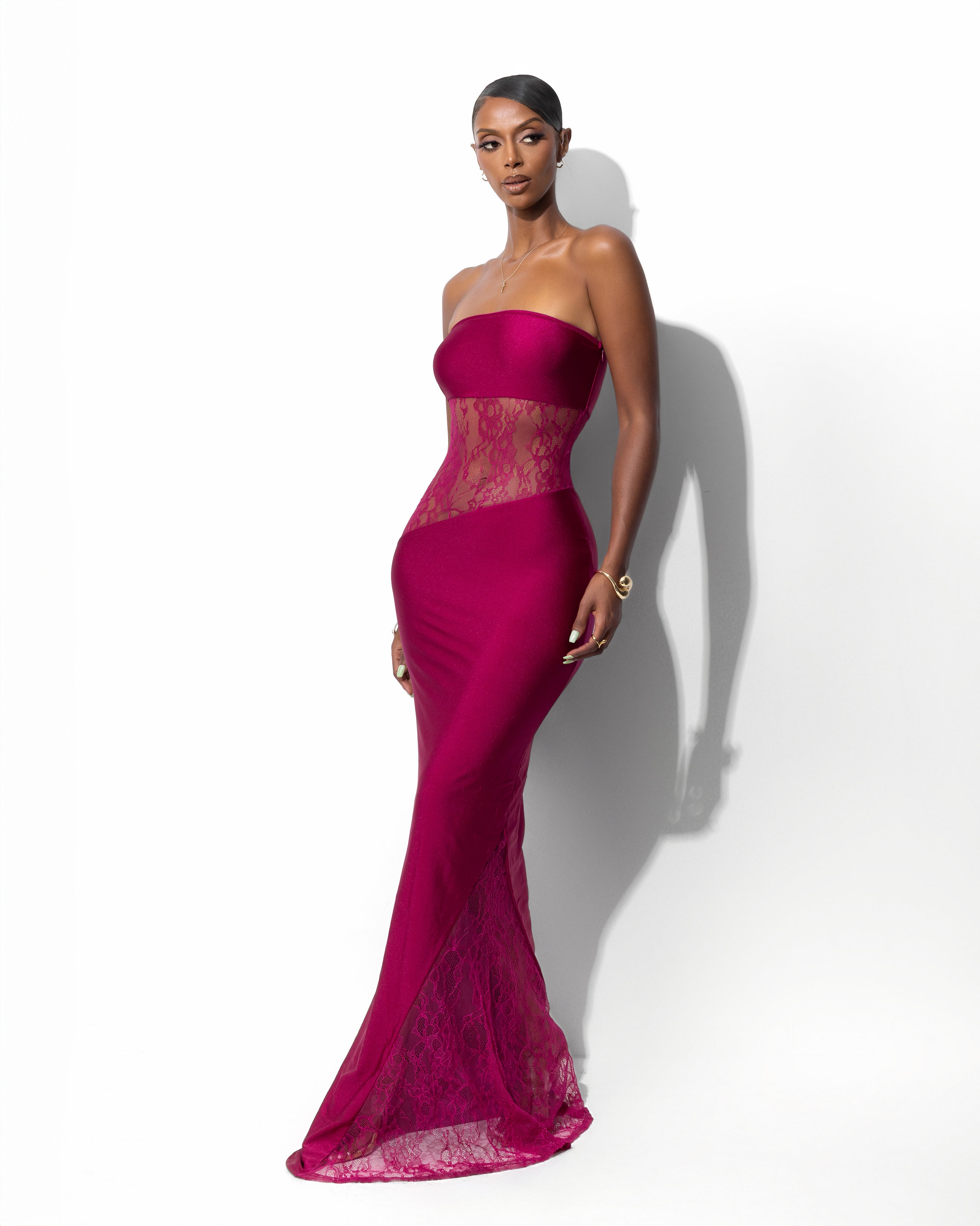 "PERRY" Maxi Dress - Berry
