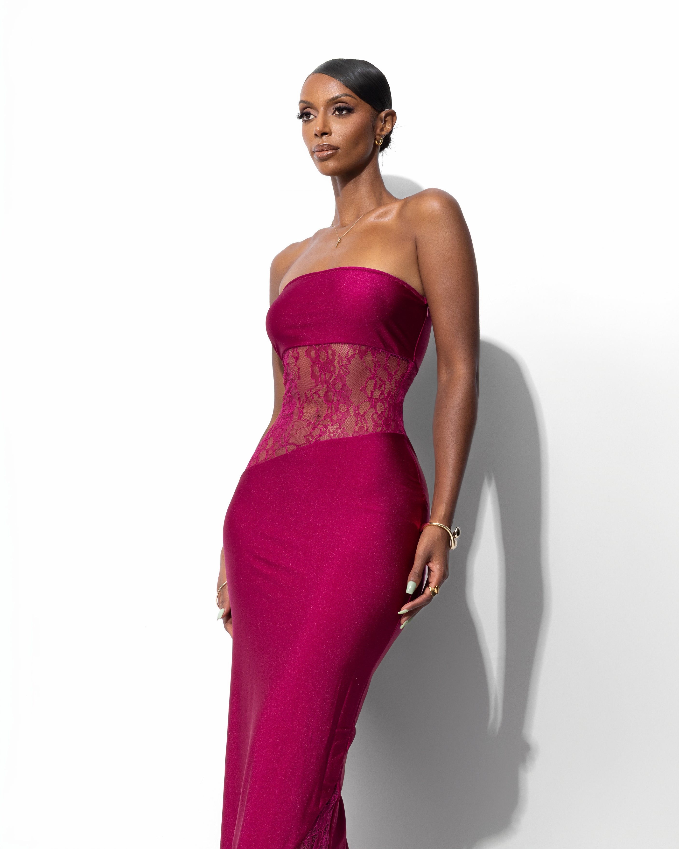 "PERRY" Maxi Dress - Berry