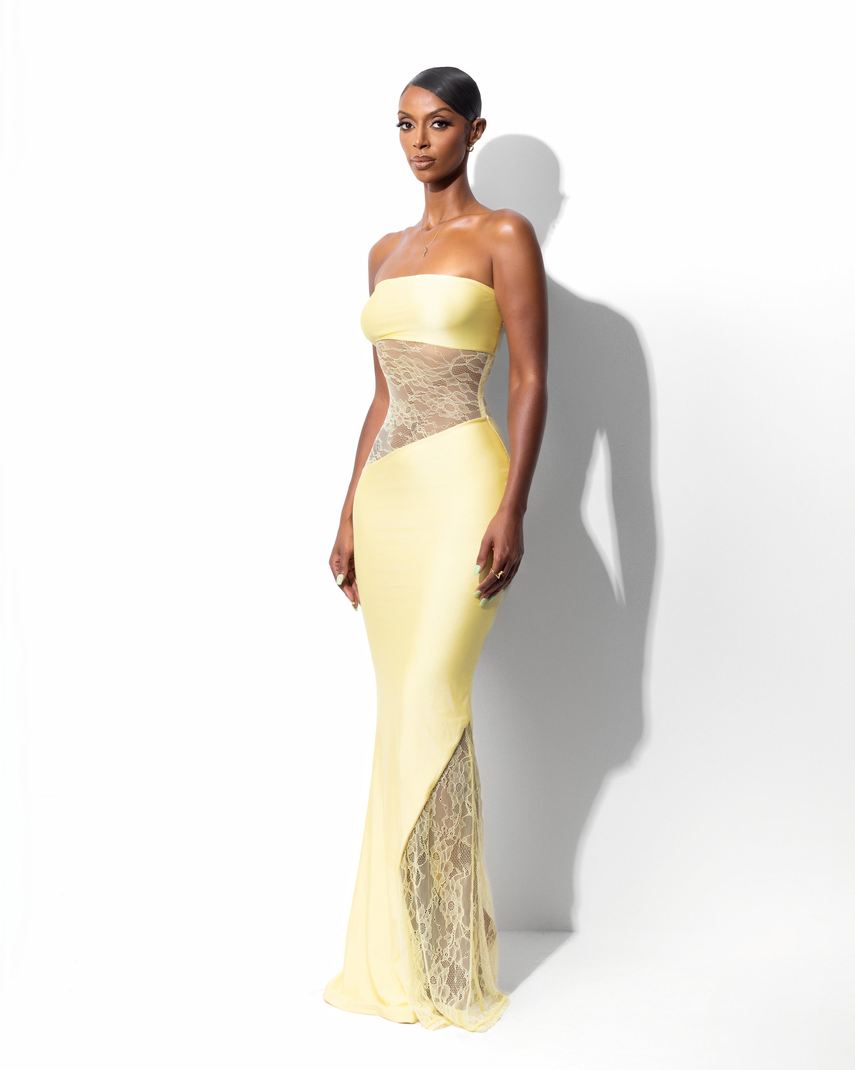 "PERRY" Maxi Dress - Yellow