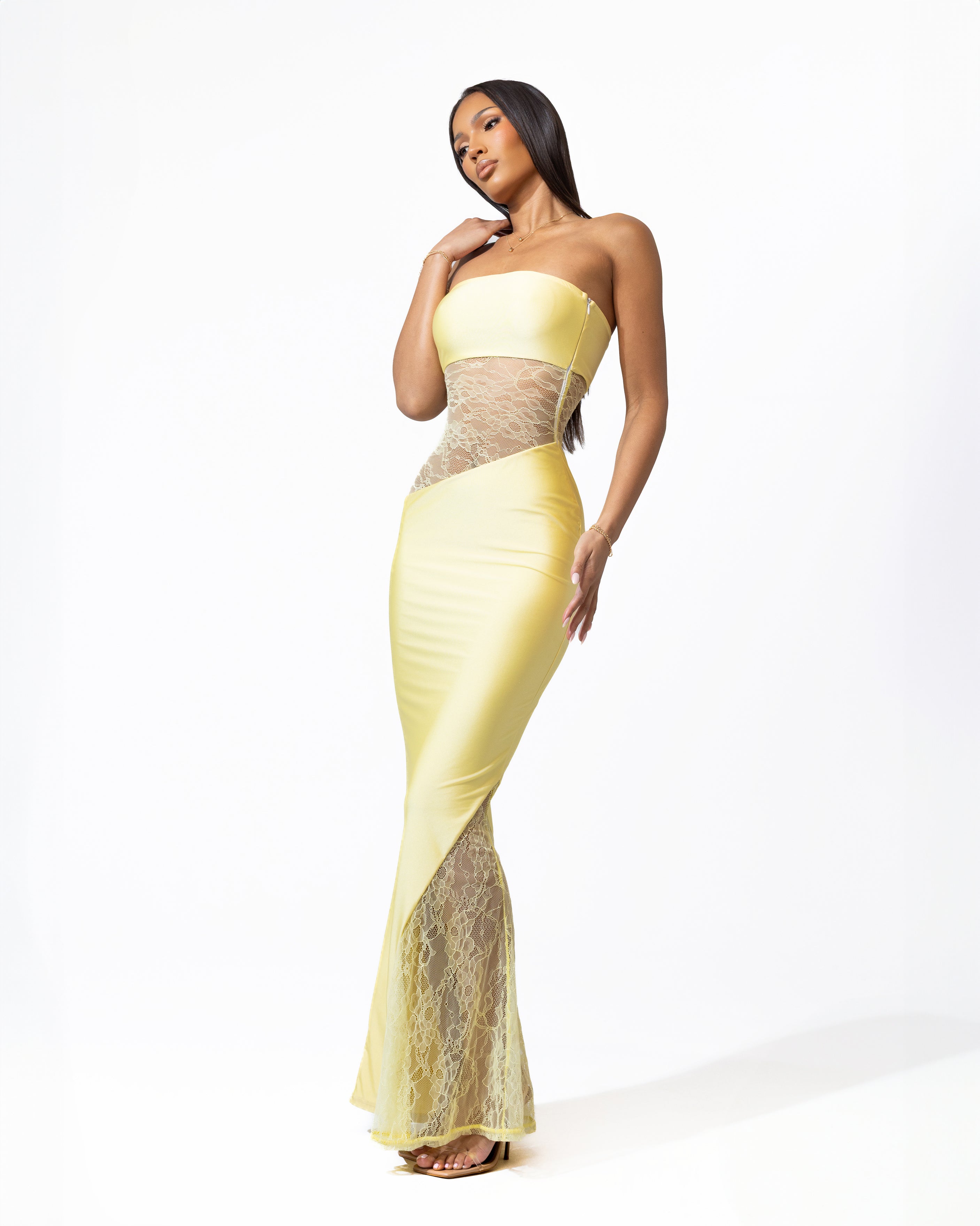 "PERRY" Maxi Dress - Yellow