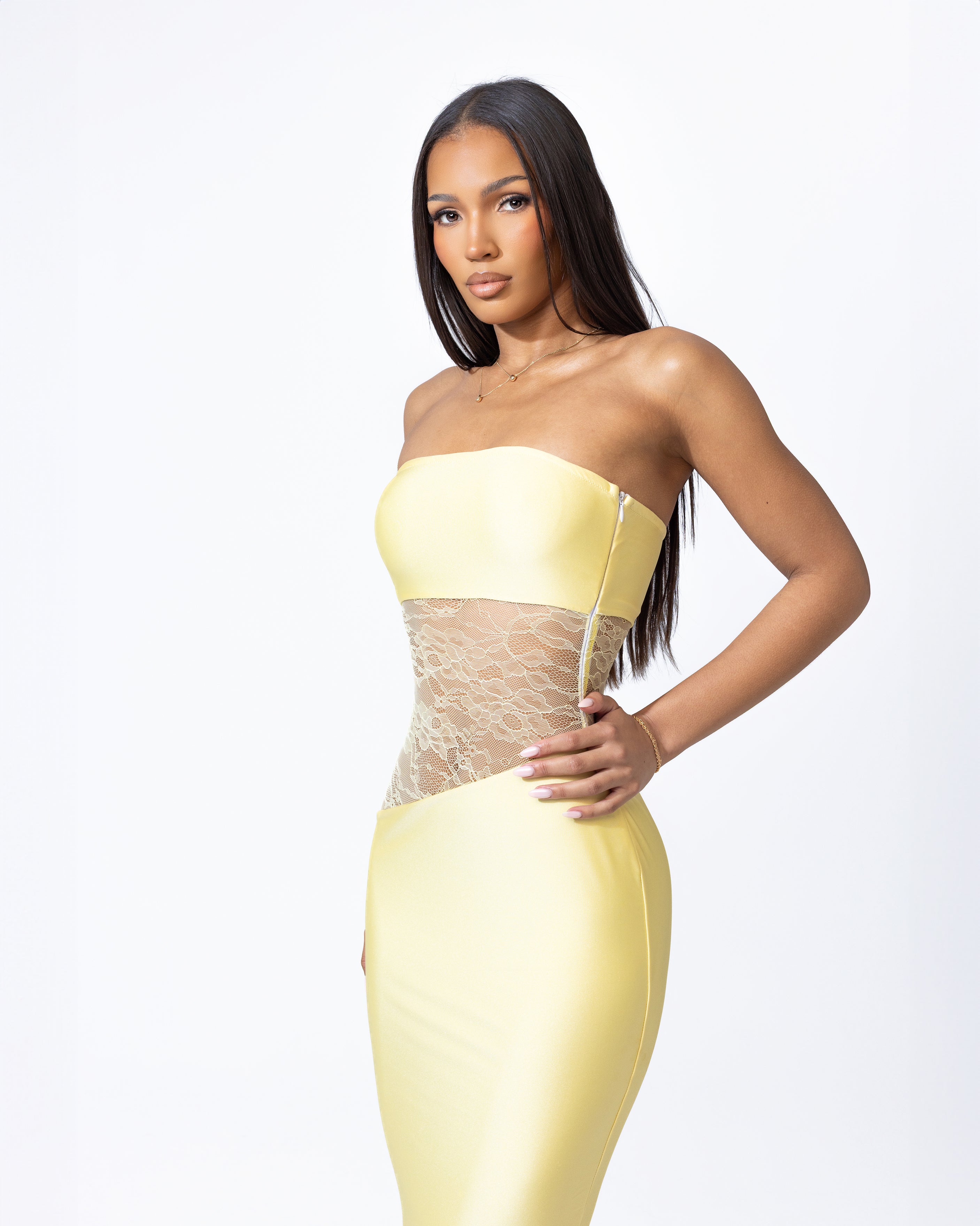 "PERRY" Maxi Dress - Yellow