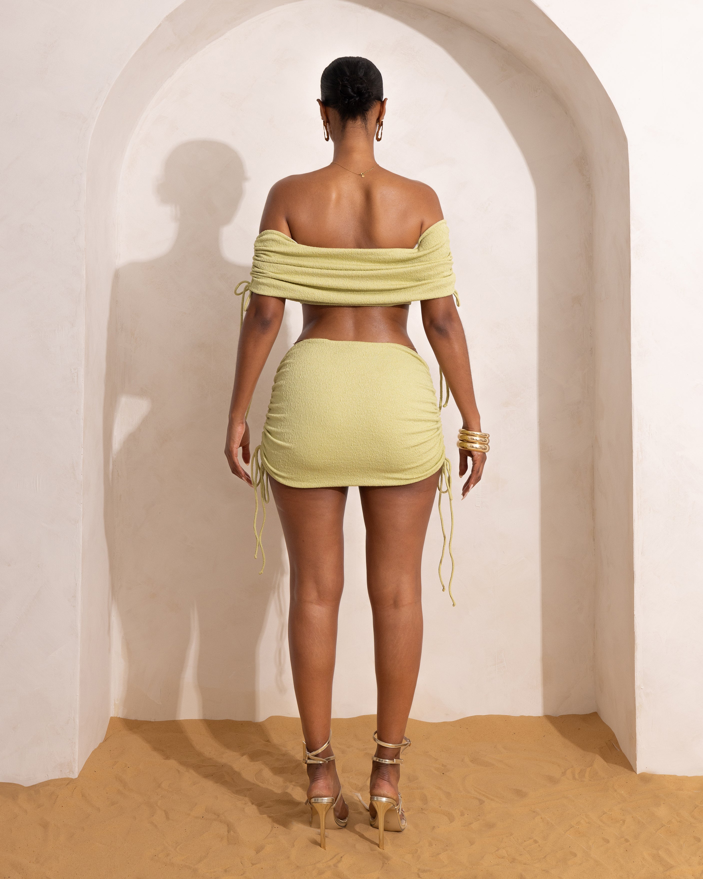 "MILAN" Skirt - Chartreuse