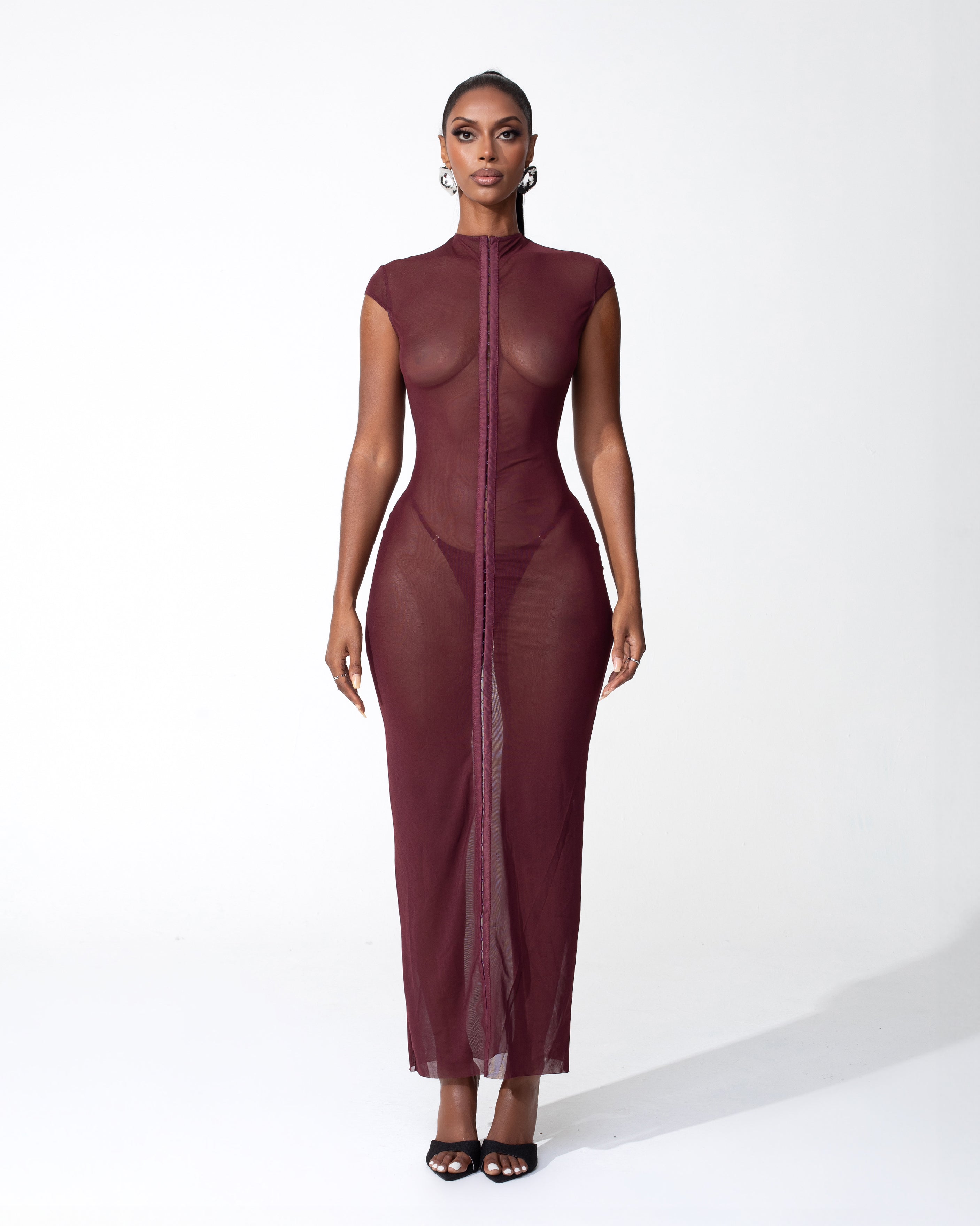 "URBAN" Dress - Maroon