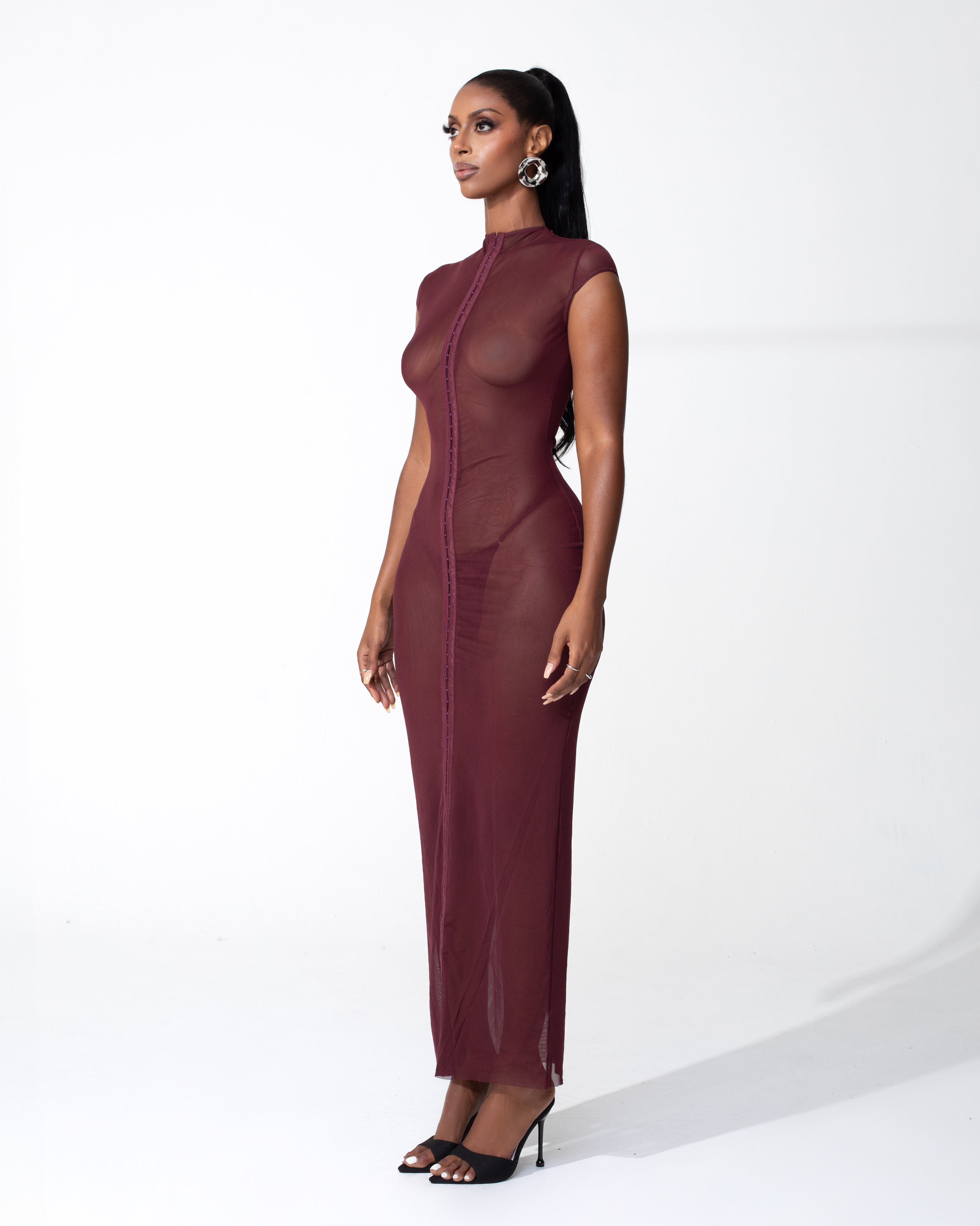 "URBAN" Dress - Maroon