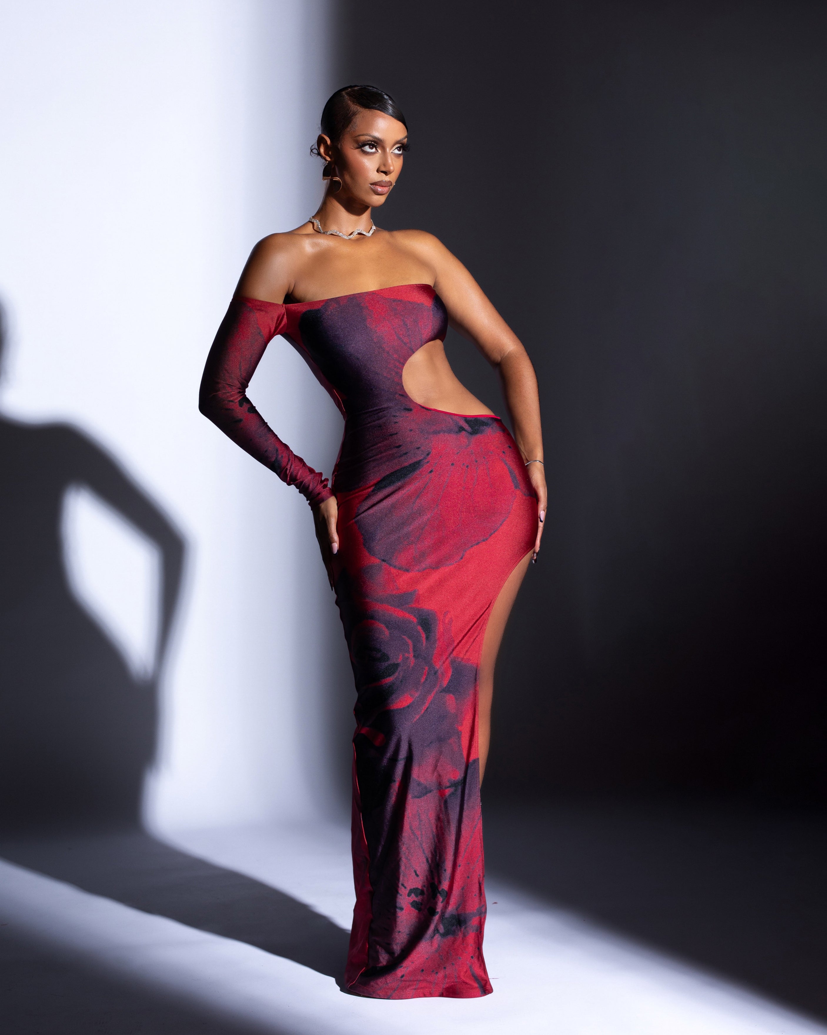 &quot;VENUS&quot; Maxi Dress - Red