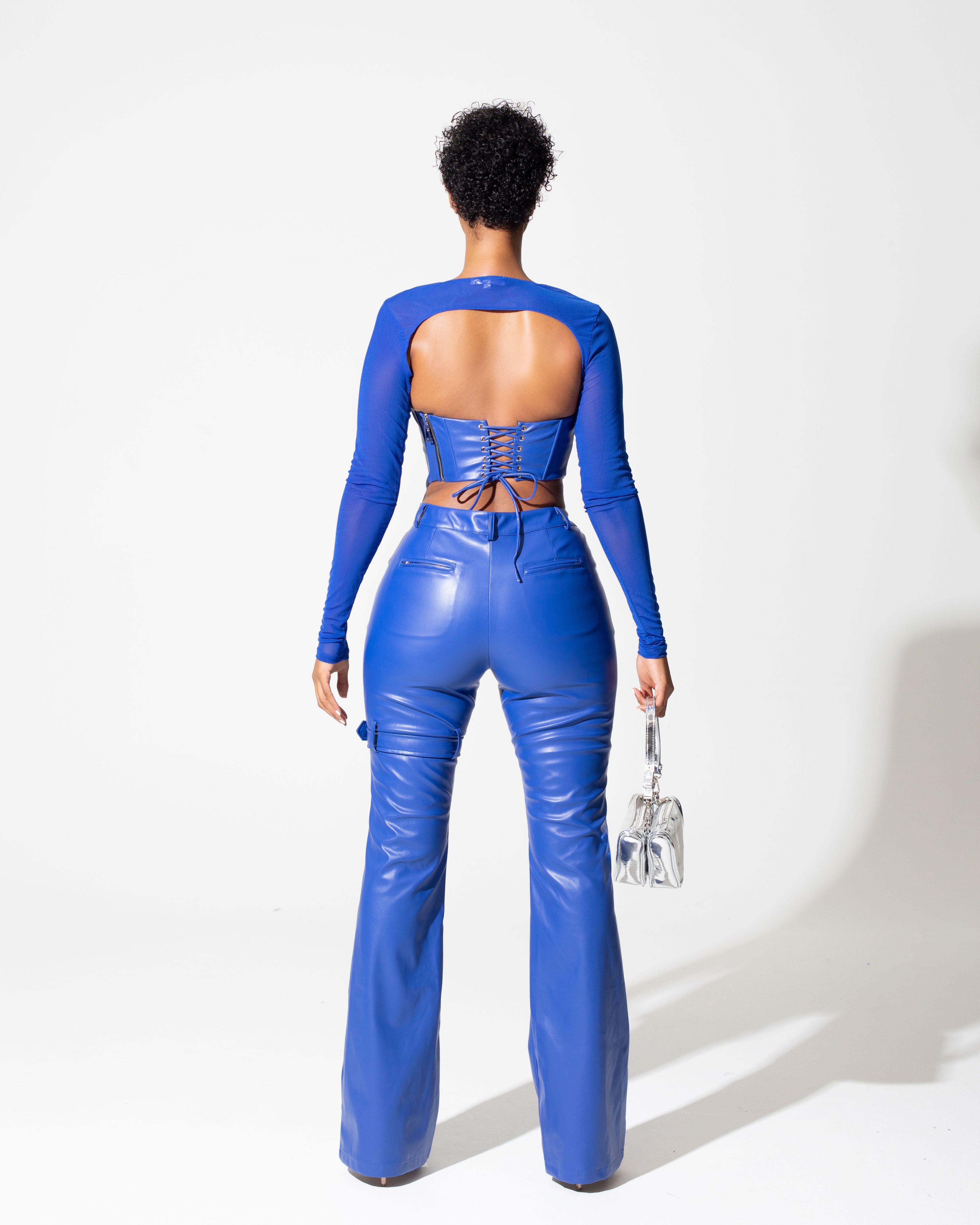 "SPICE" Corset Top - Blue