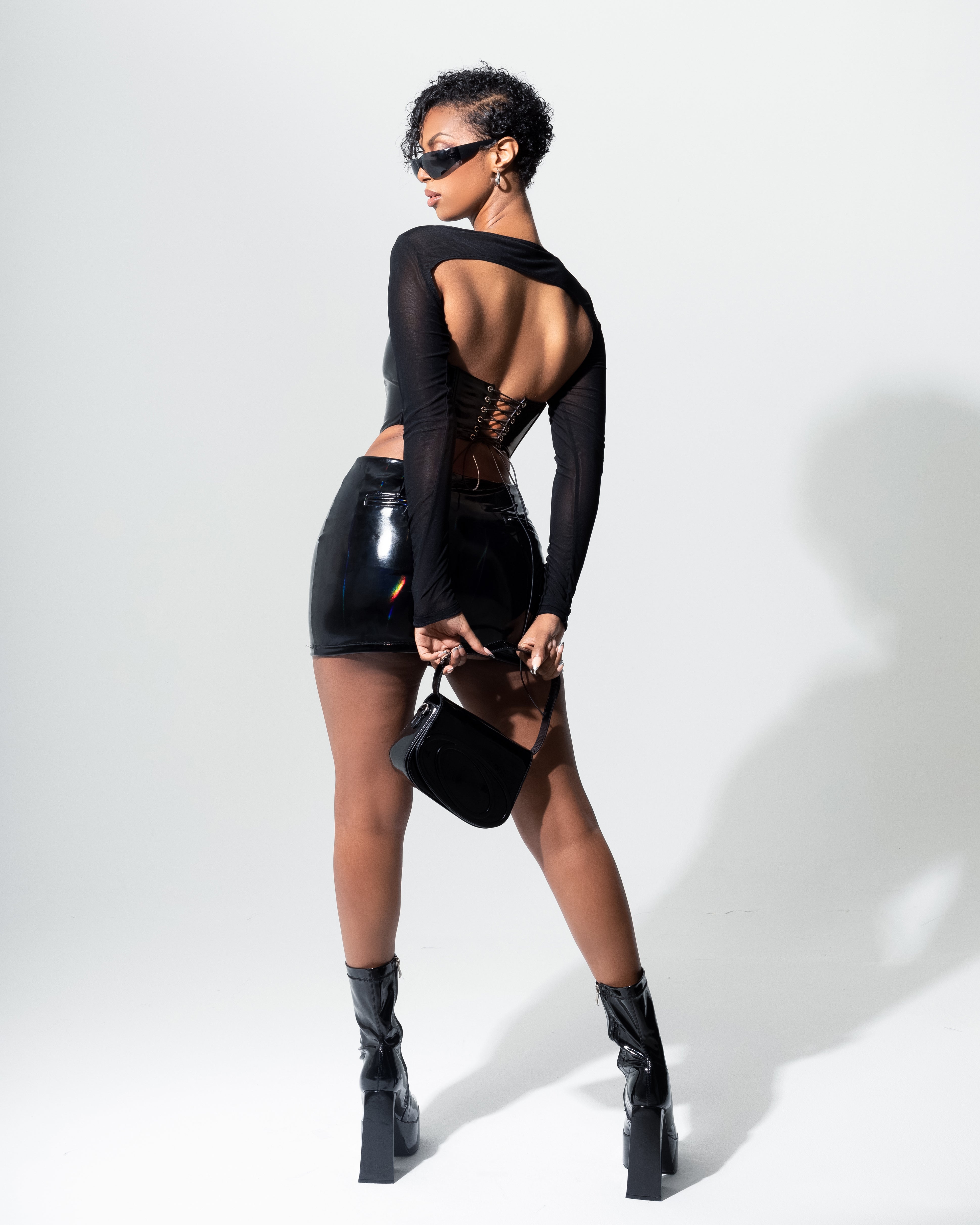 "KEEPER" Mini Skirt - Black