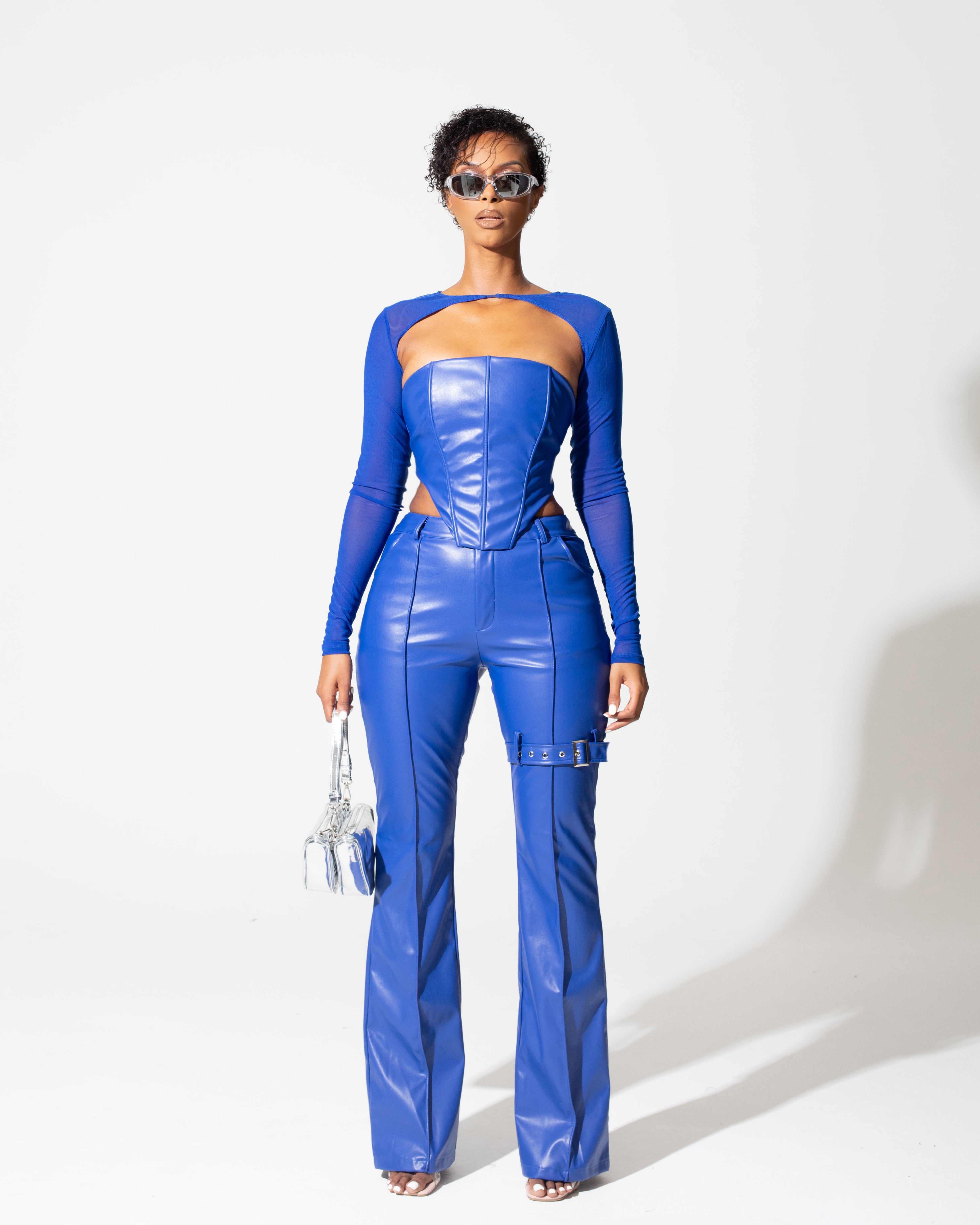 "SPICE" Corset Top - Blue
