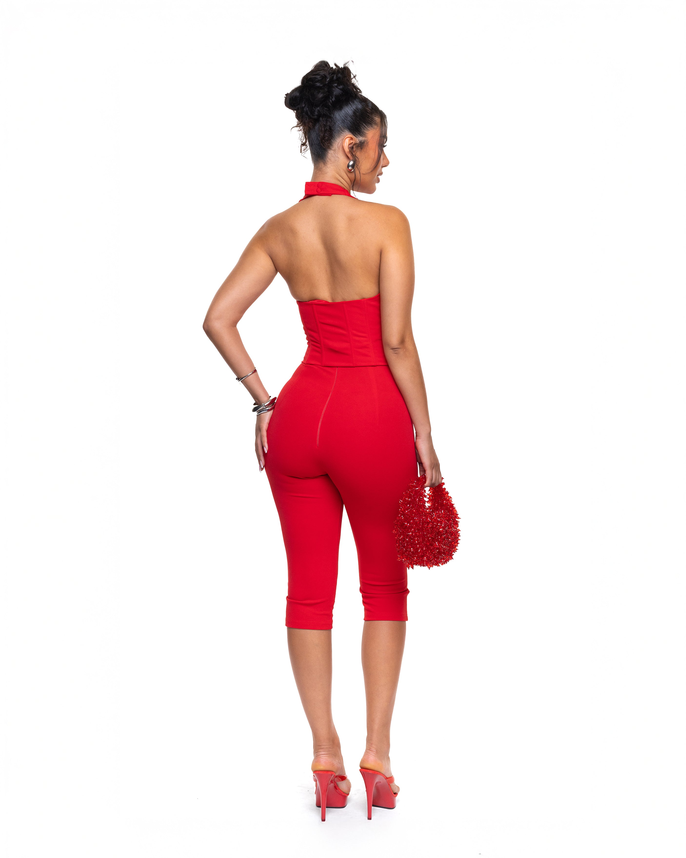 "DAPHNE" Jumpsuit - Red