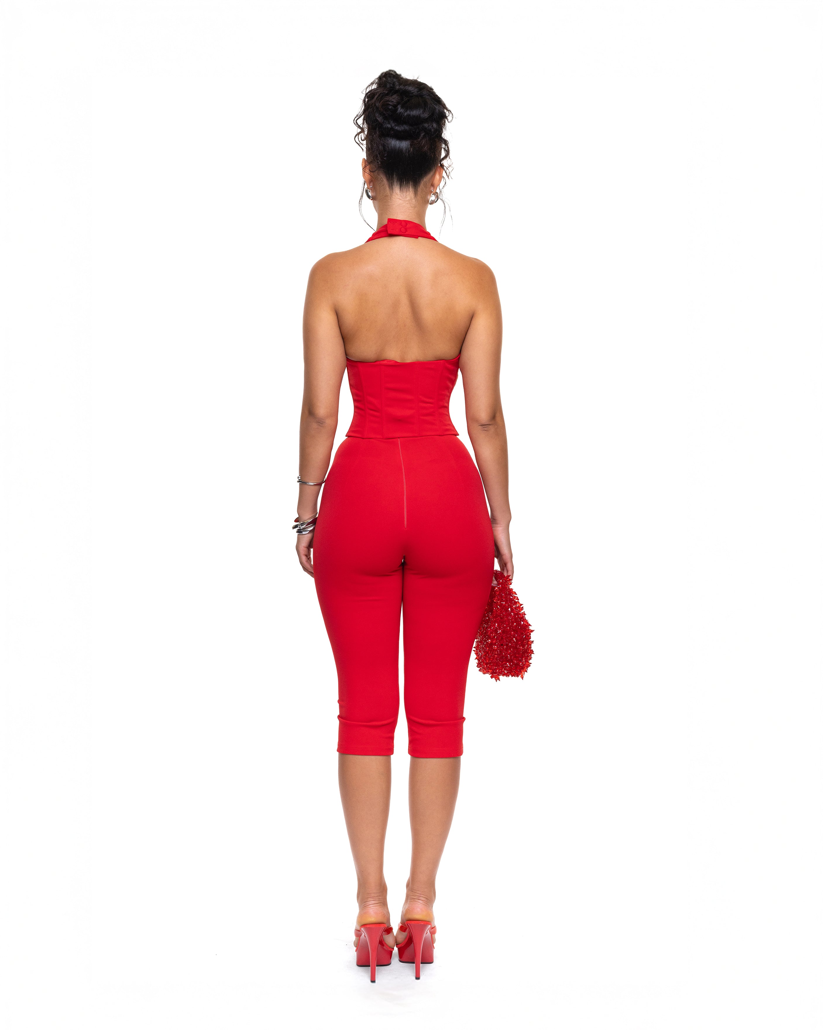 "DAPHNE" Jumpsuit - Red
