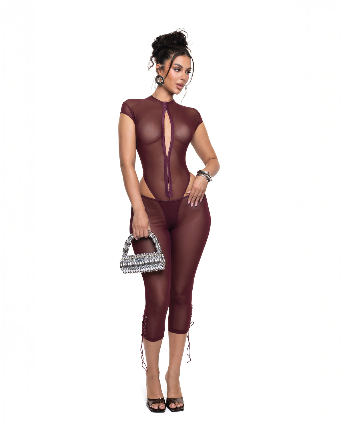 "TAYLOR" Capri - Maroon