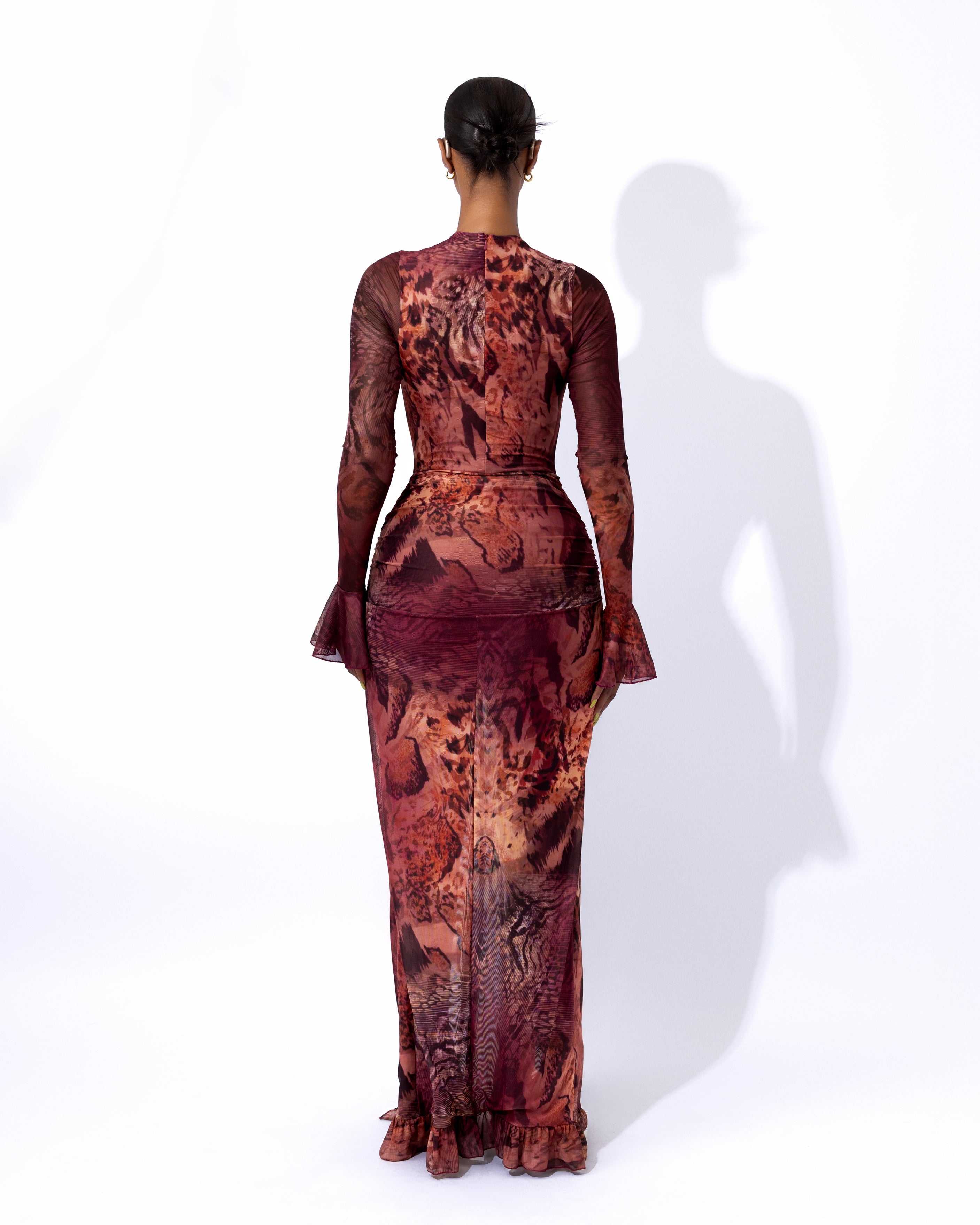 &quot;MONROE&quot; Maxi Dress - Burgundy