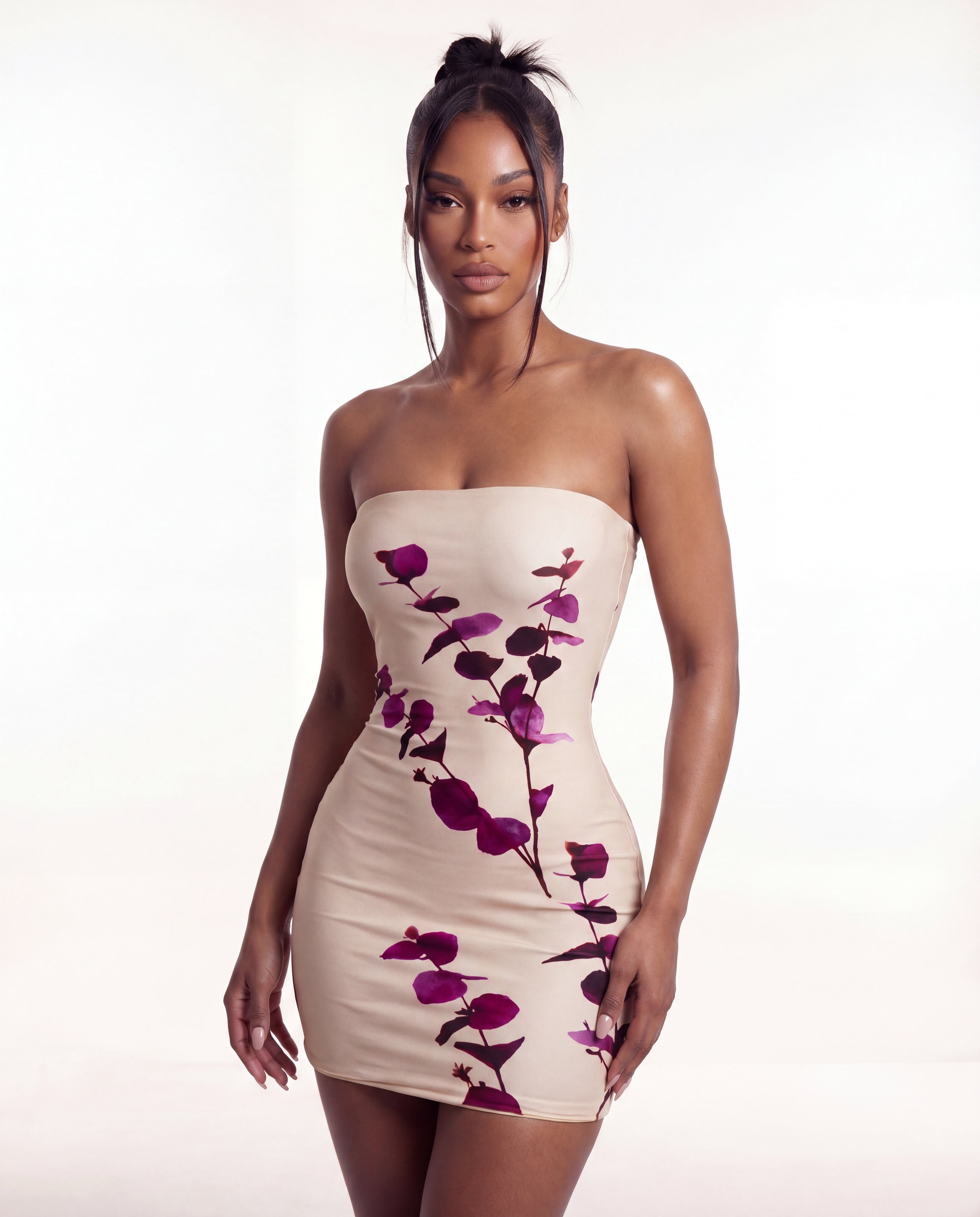 "NIRVANA" Mini Dress - Beige