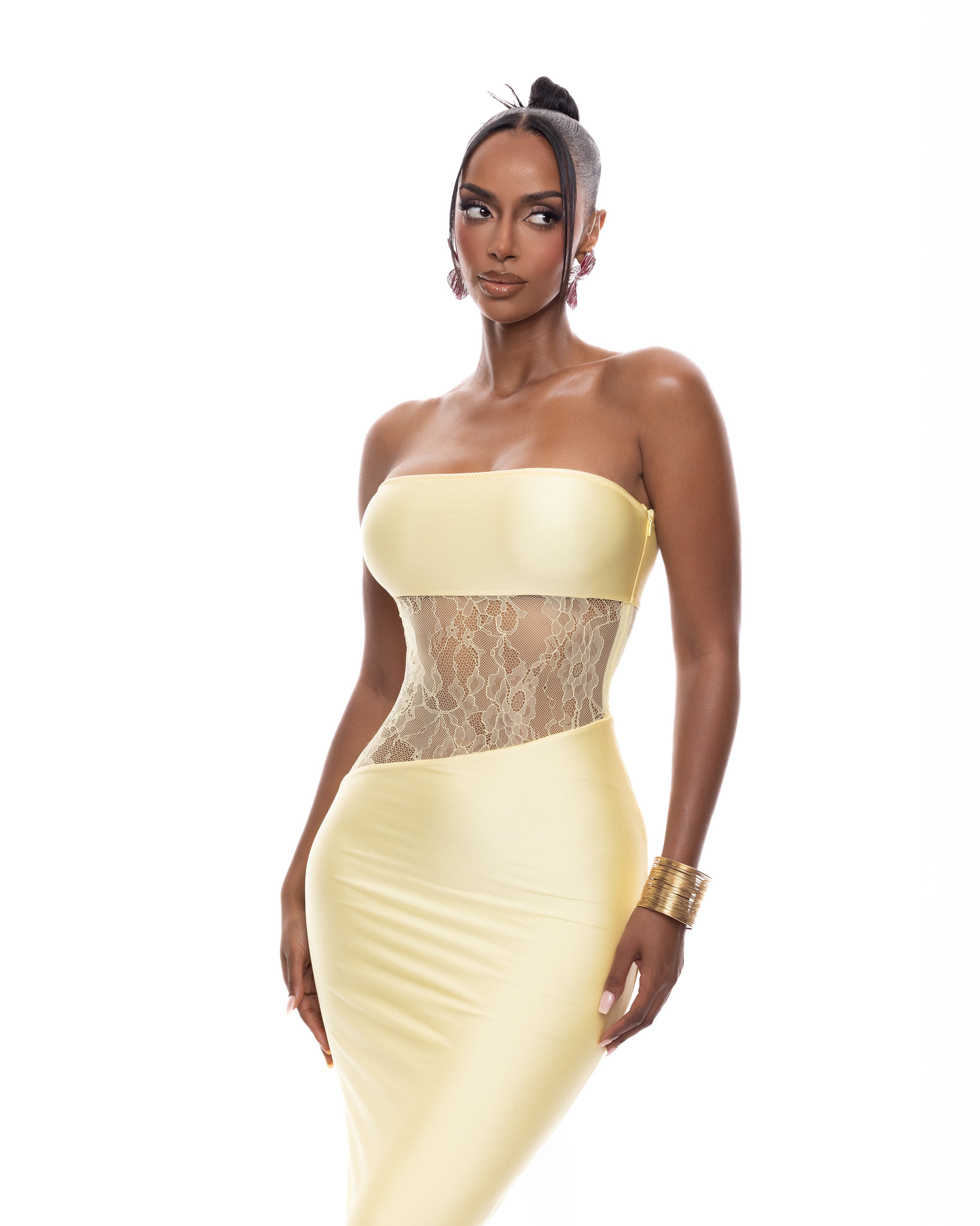 "PERRY" Maxi Dress - Yellow