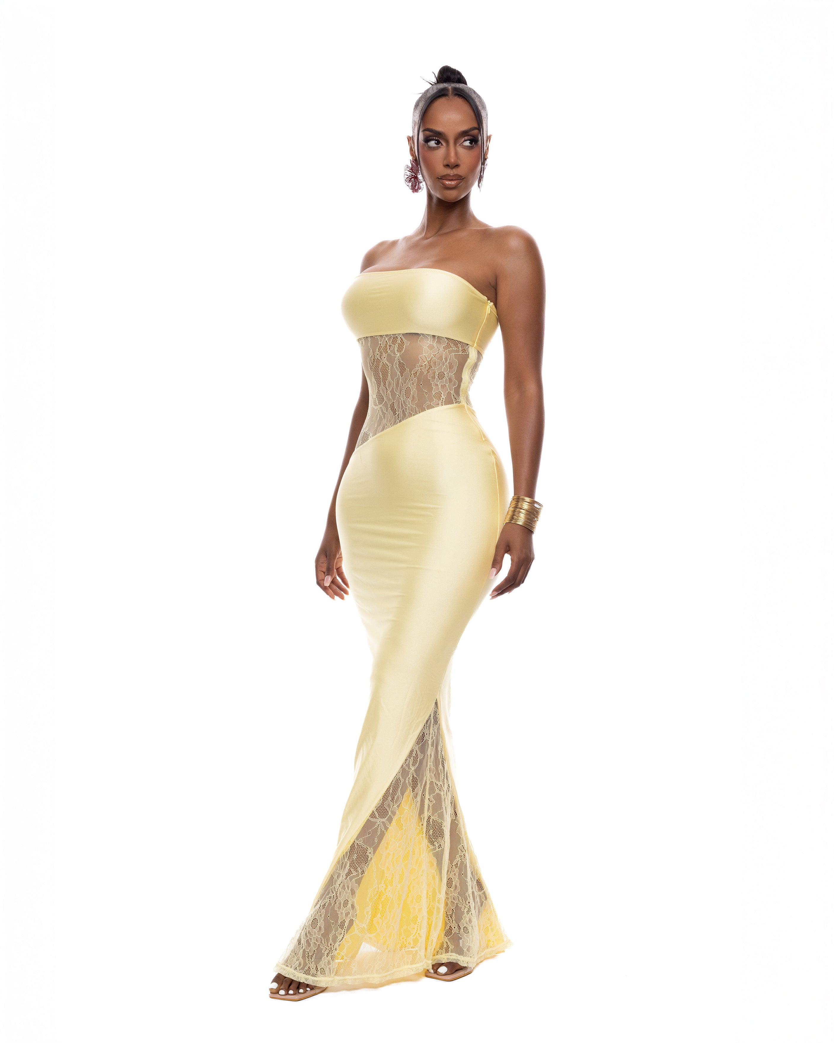 "PERRY" Maxi Dress - Yellow