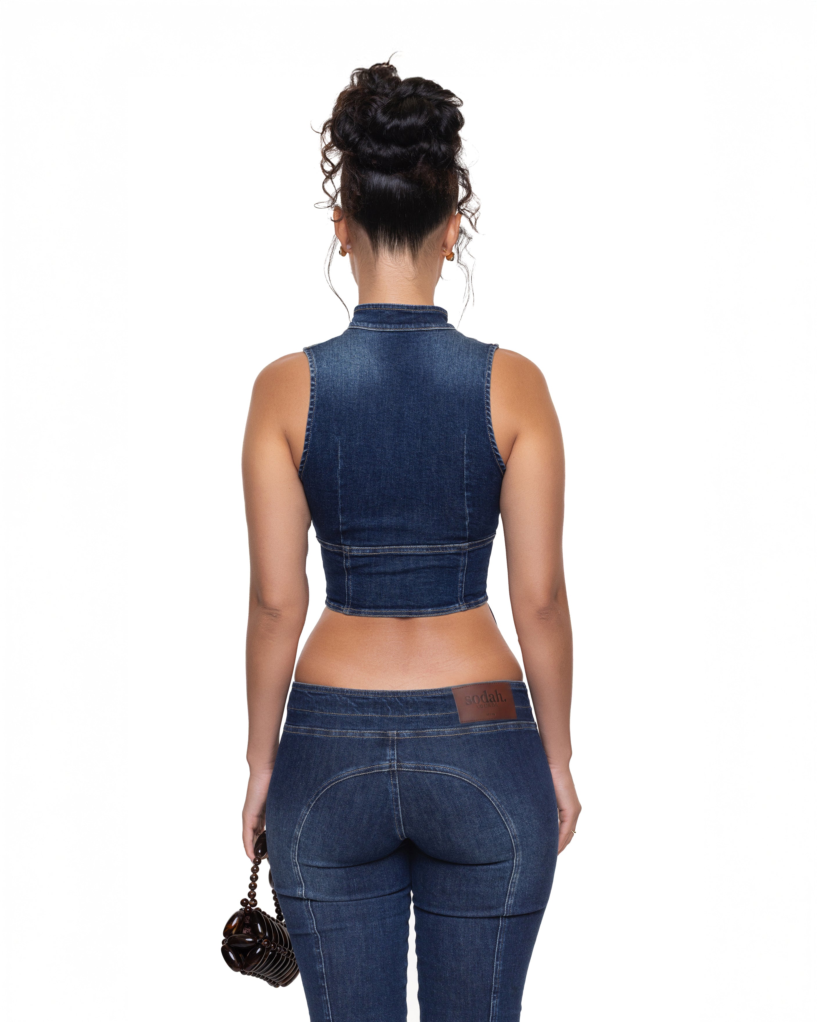 "RAVEN" Top - Blue Denim