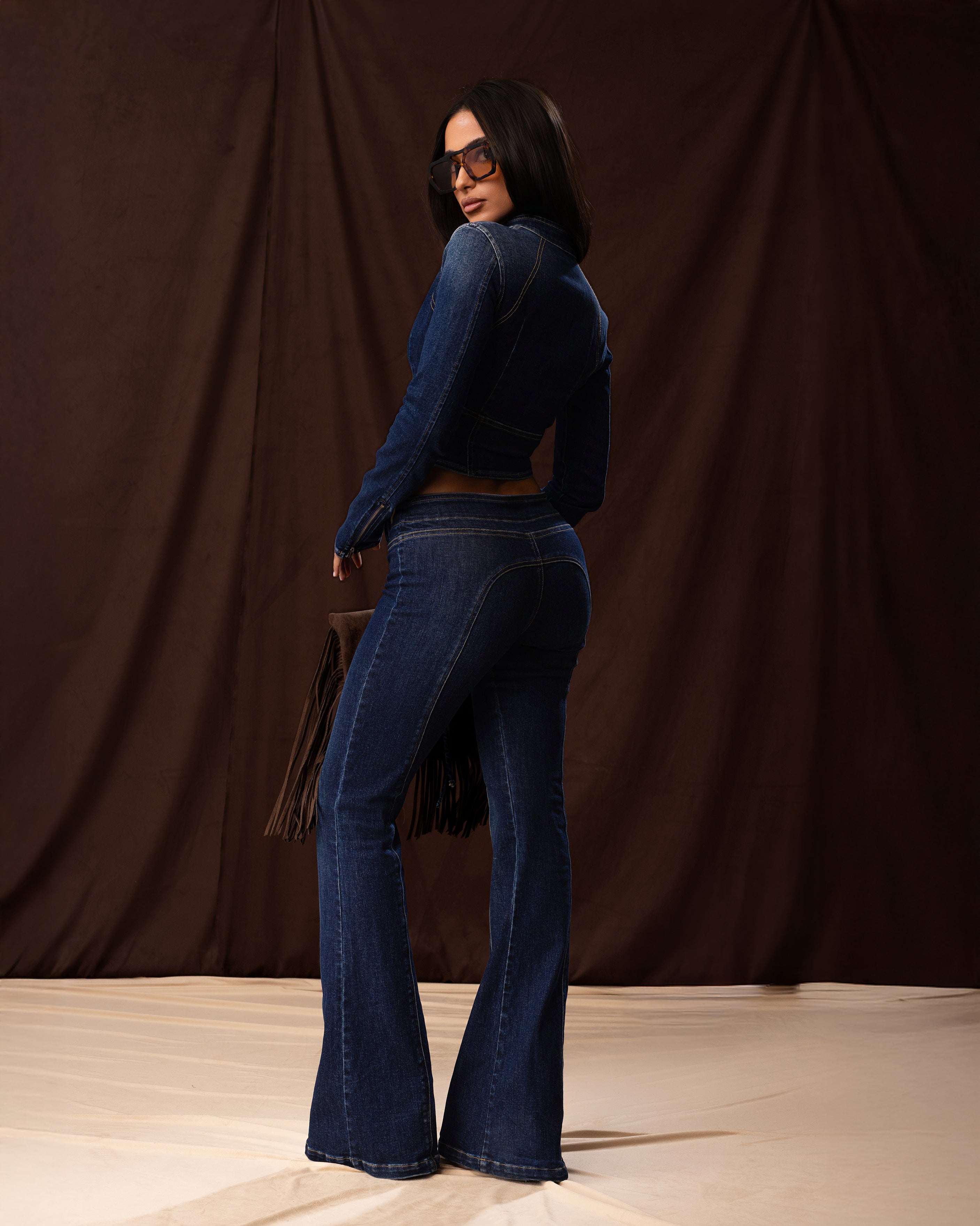 &quot;SAPHIRA&quot; Top - Blue Denim