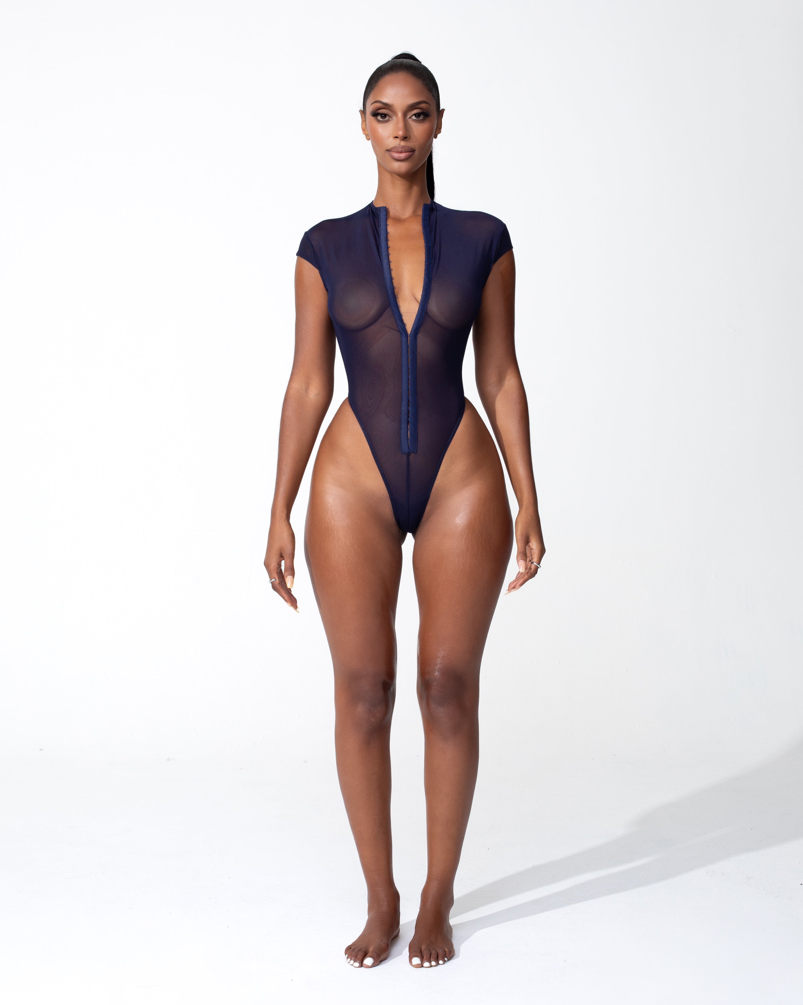 &quot;ESCAPE&quot; Bodysuit - Midnight Blue