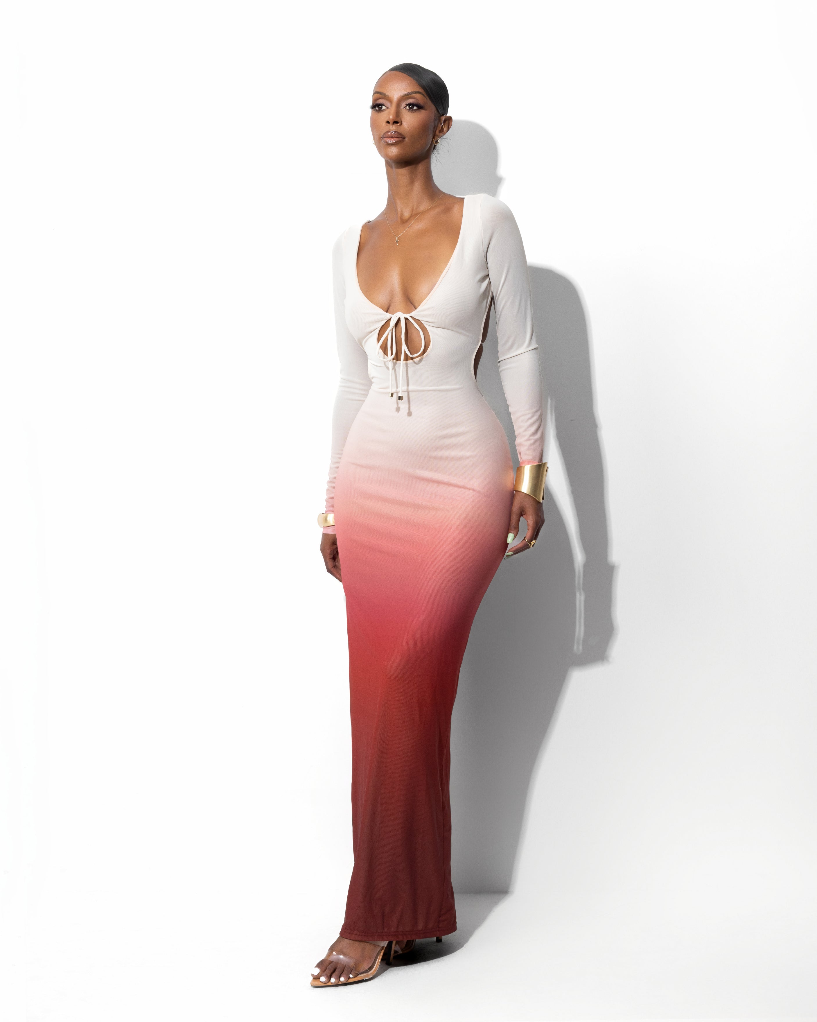 &quot;ETERNAL&quot; Maxi Dress - Burgundy