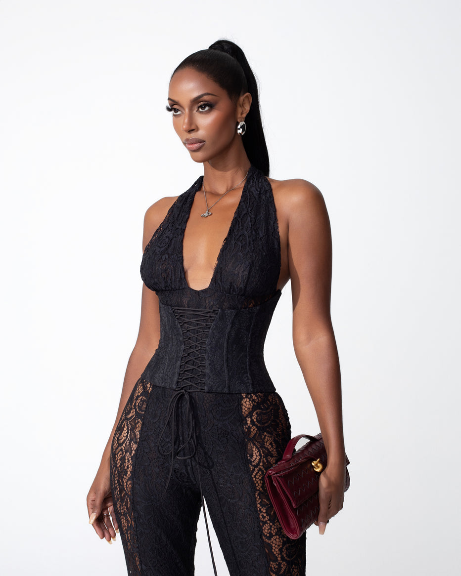 Silk & Salt Dangerously Jumpsuit Black main image 1