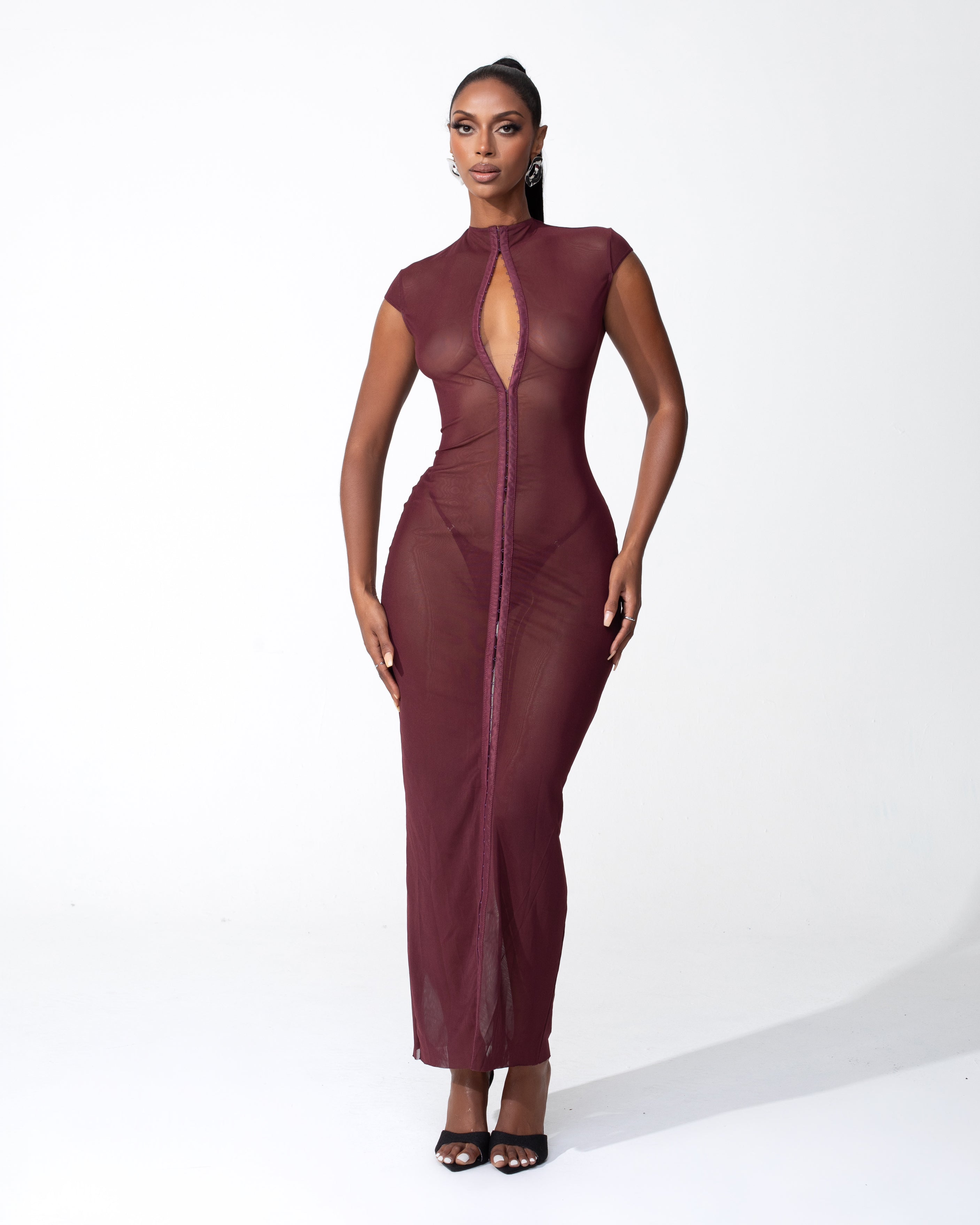 &quot;URBAN&quot; Dress - Maroon